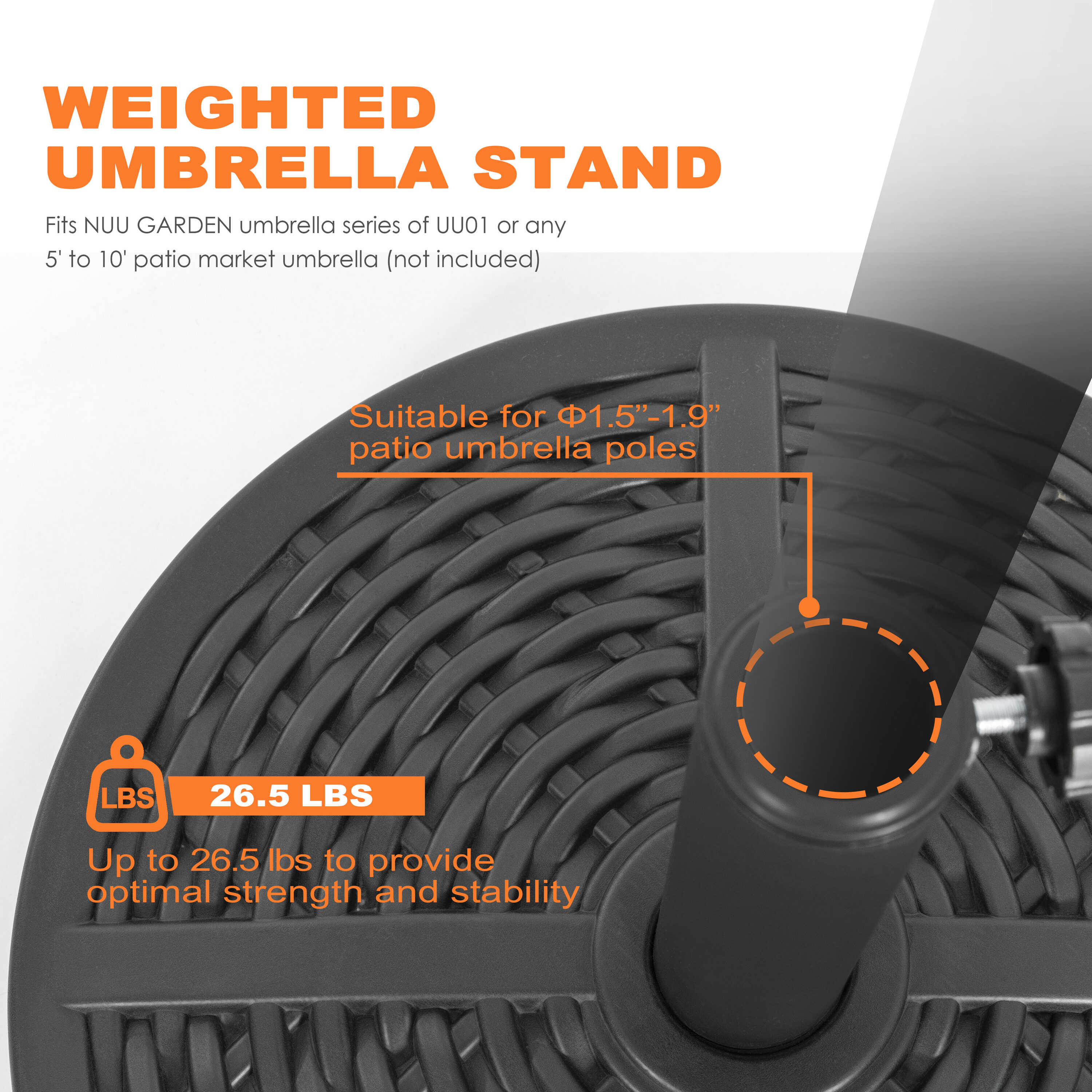 Nuu Garden OO02 Umbrella-Bases - View #7