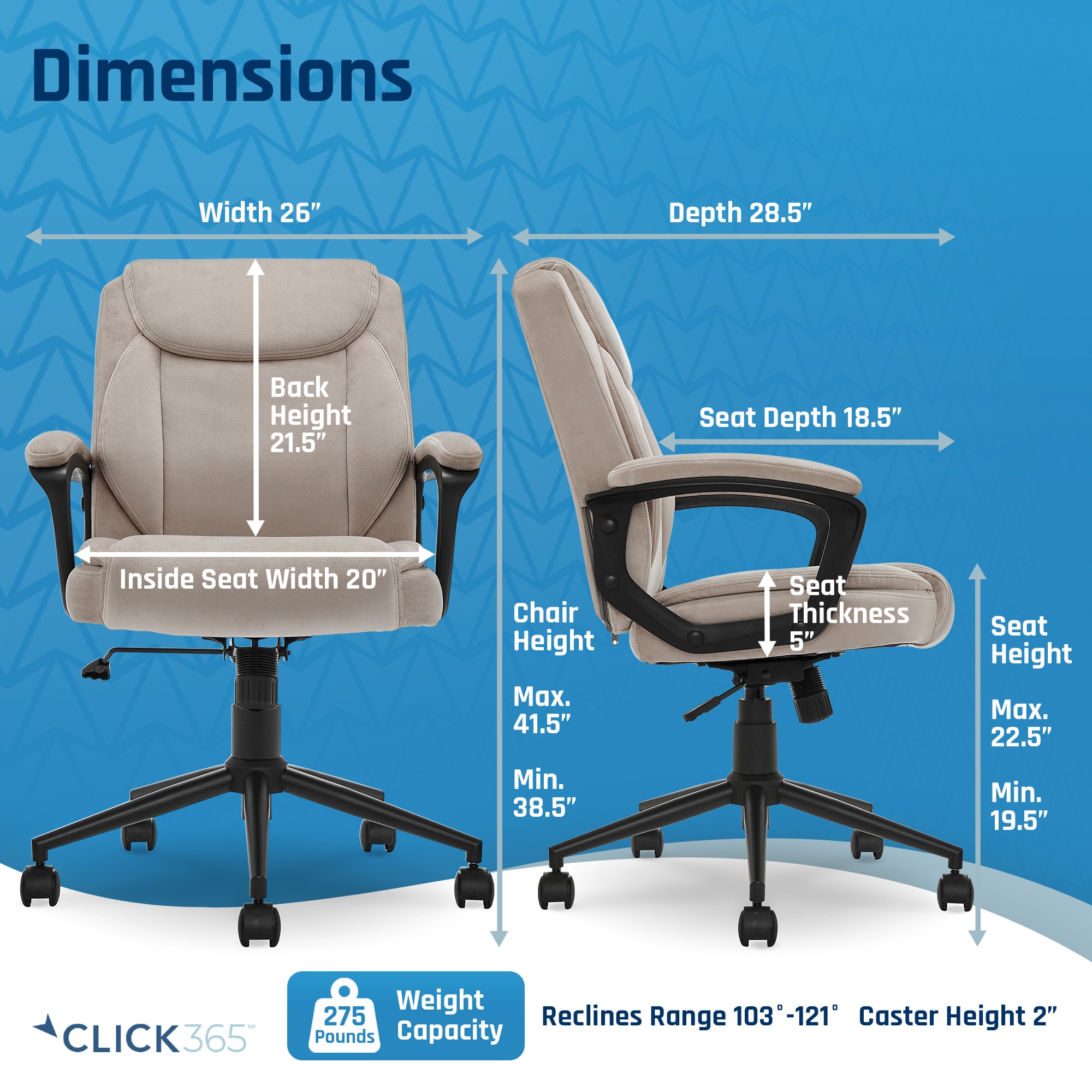 Click365 CHR200155 Office-Chairs - View #3