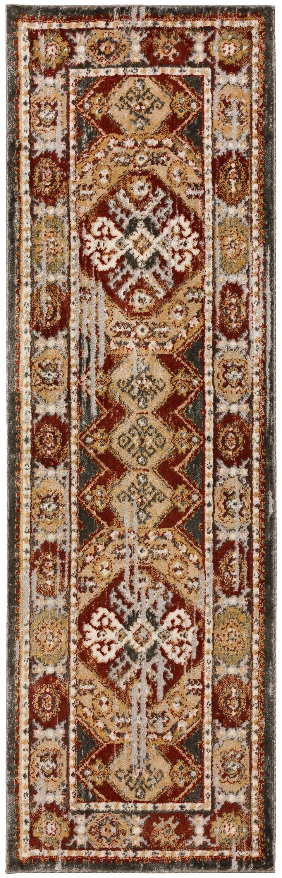 Addison Rugs AGR35RU2X7 Grayson 2 x 7 (ft) Polyester Rust Rectangular Indoor Medallion Southwestern Runner rug