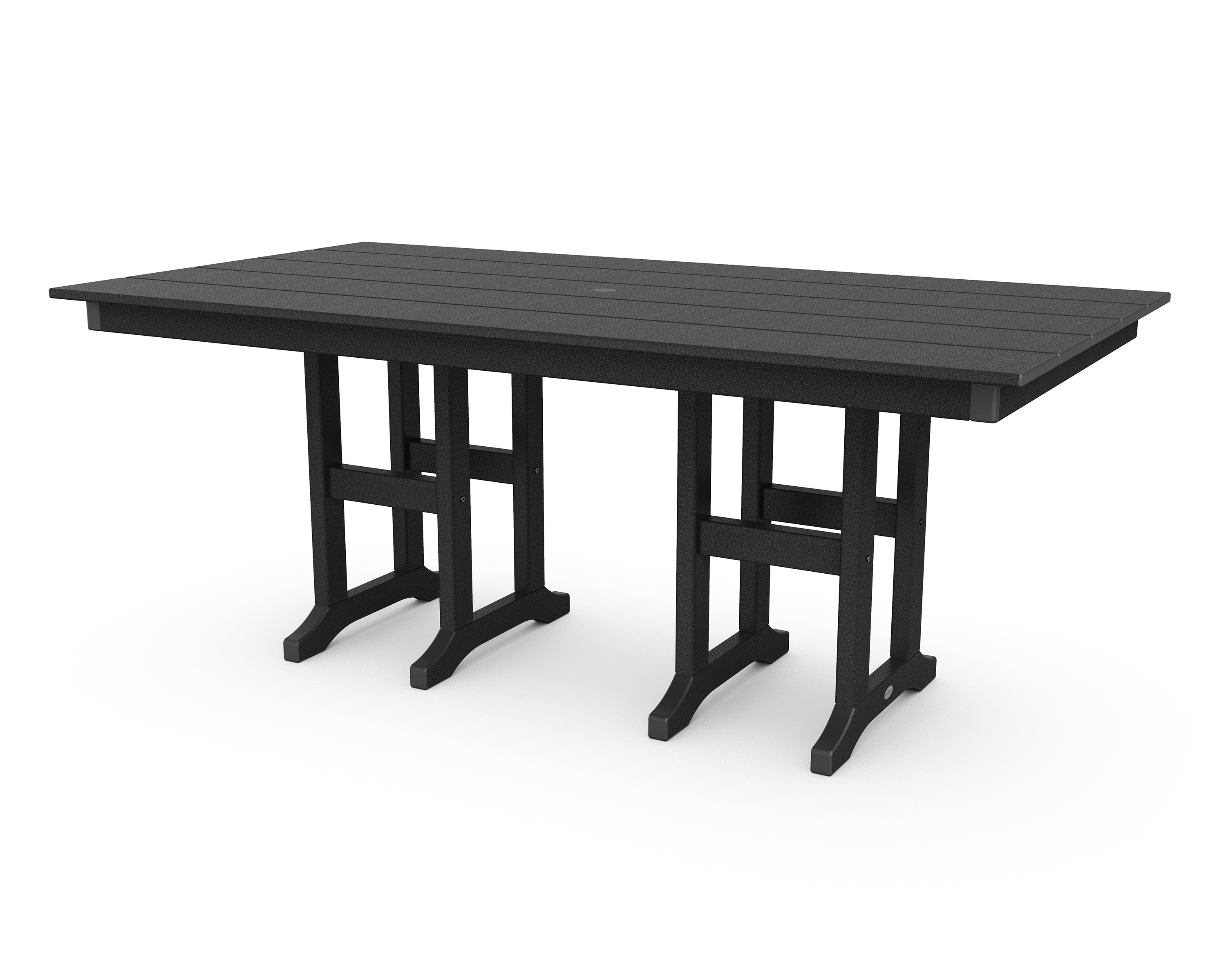 The Lakeside Collection Half Round Outdoor Patio Table 