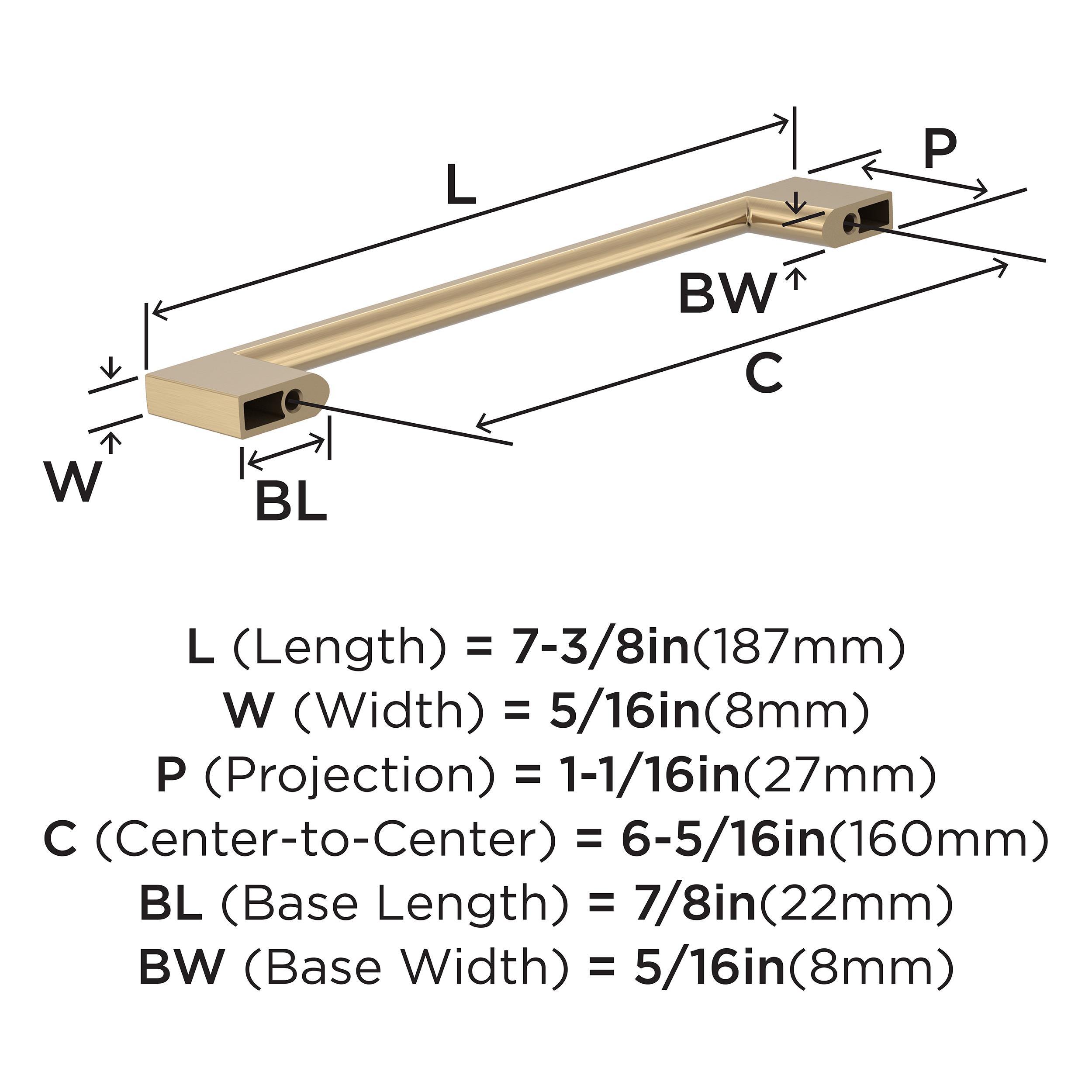Amerock 25VMP37133CZ Cabinet-Pulls - View #4