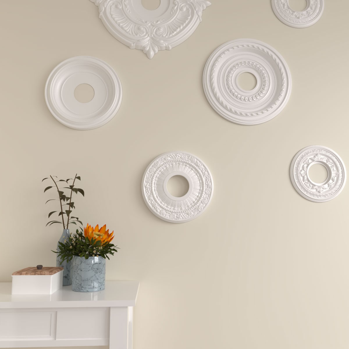 Ekena Millwork CM12NAPWS Ceiling-Medallions - View #6