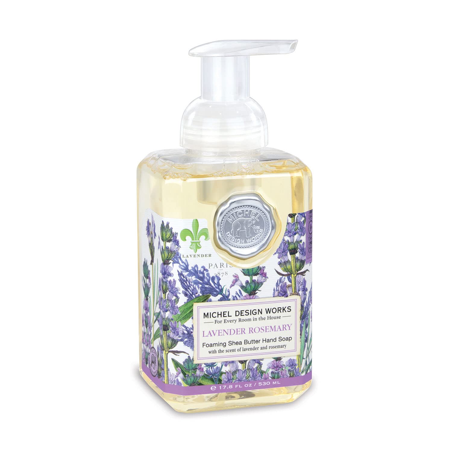Works Michel Design  Foaming Hand Soap Lavender Rosemary 17.8 Fl Oz