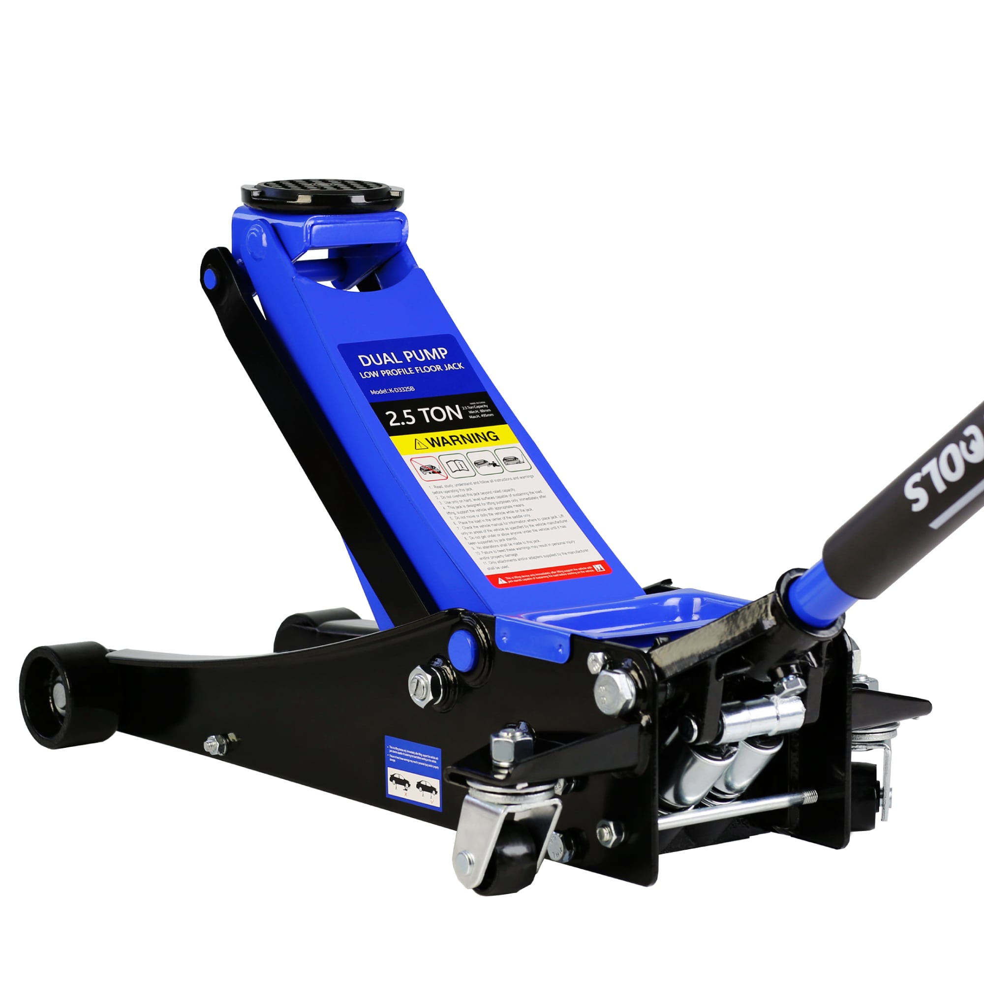 Siavonce XH94414 Black 2.5-Ton Steel Hydraulic Floor jack