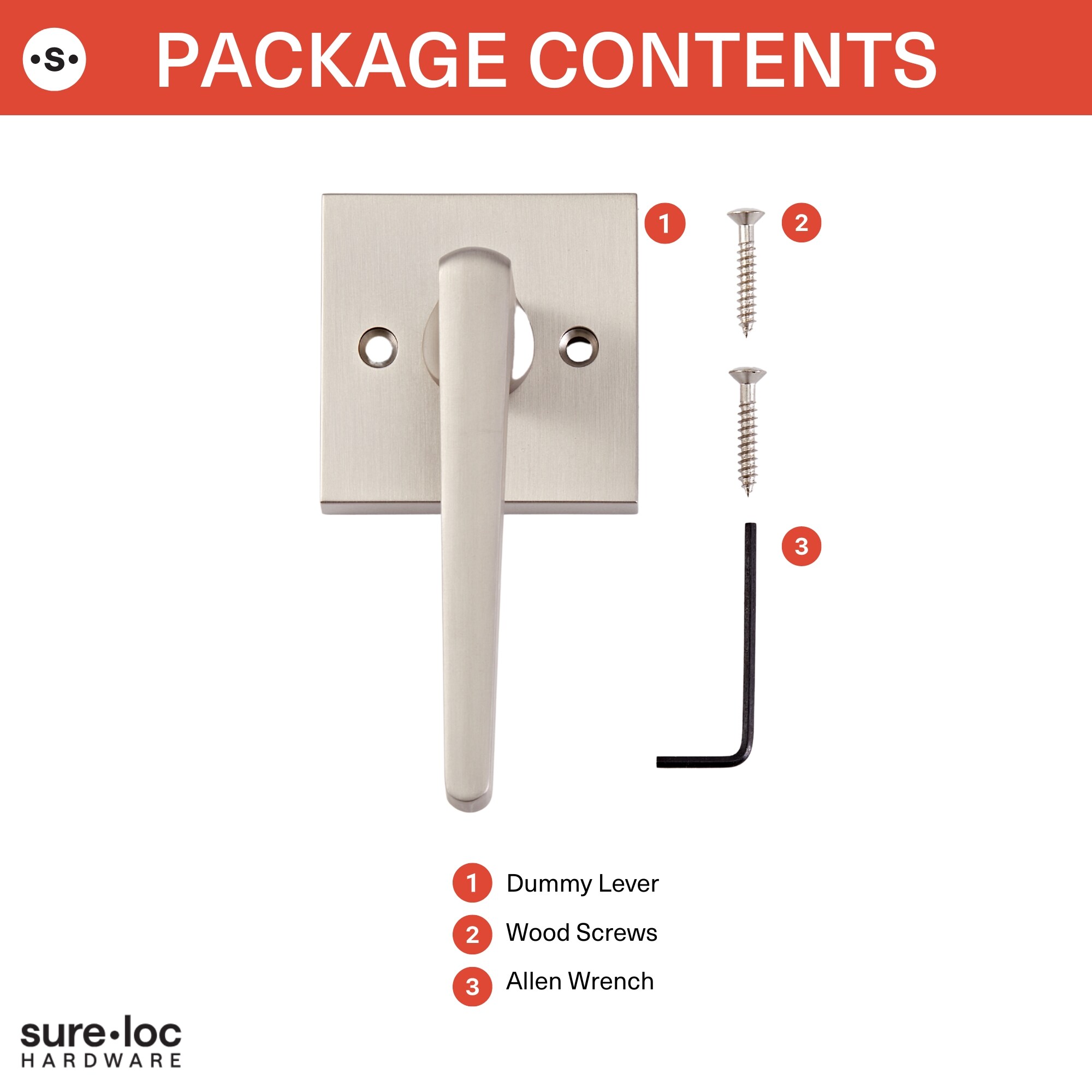 Sure-Loc Hardware BS100-SQ 26 Door-Handles - View #7