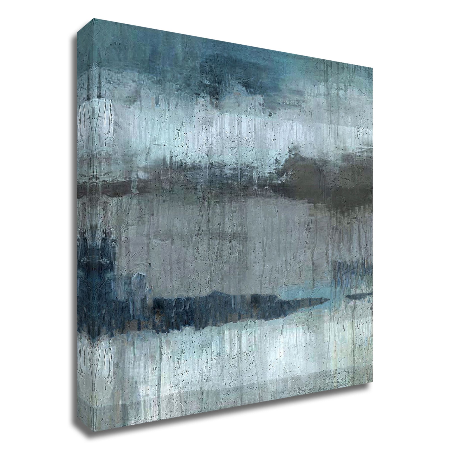 Tangletown Fine Art 8W971DC-2432 Study In Blue Marta Wiley 32-in H x 24-in W Abstract Print on Canvas