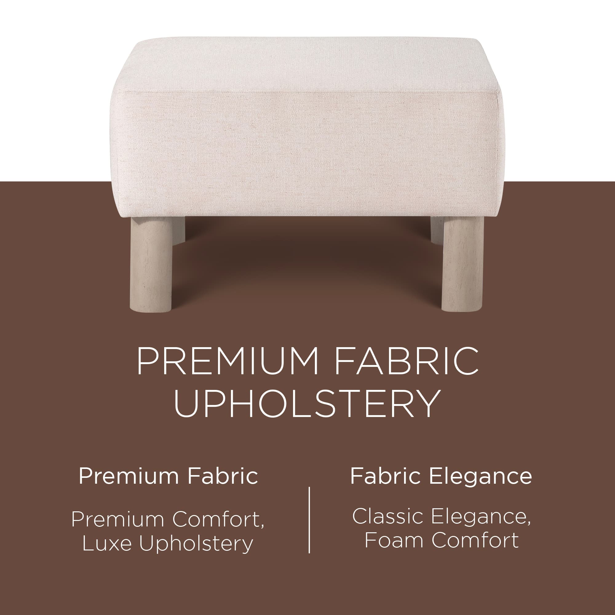 Maven Lane ML355804-FOM-CR Indoor-Ottomans - View #3