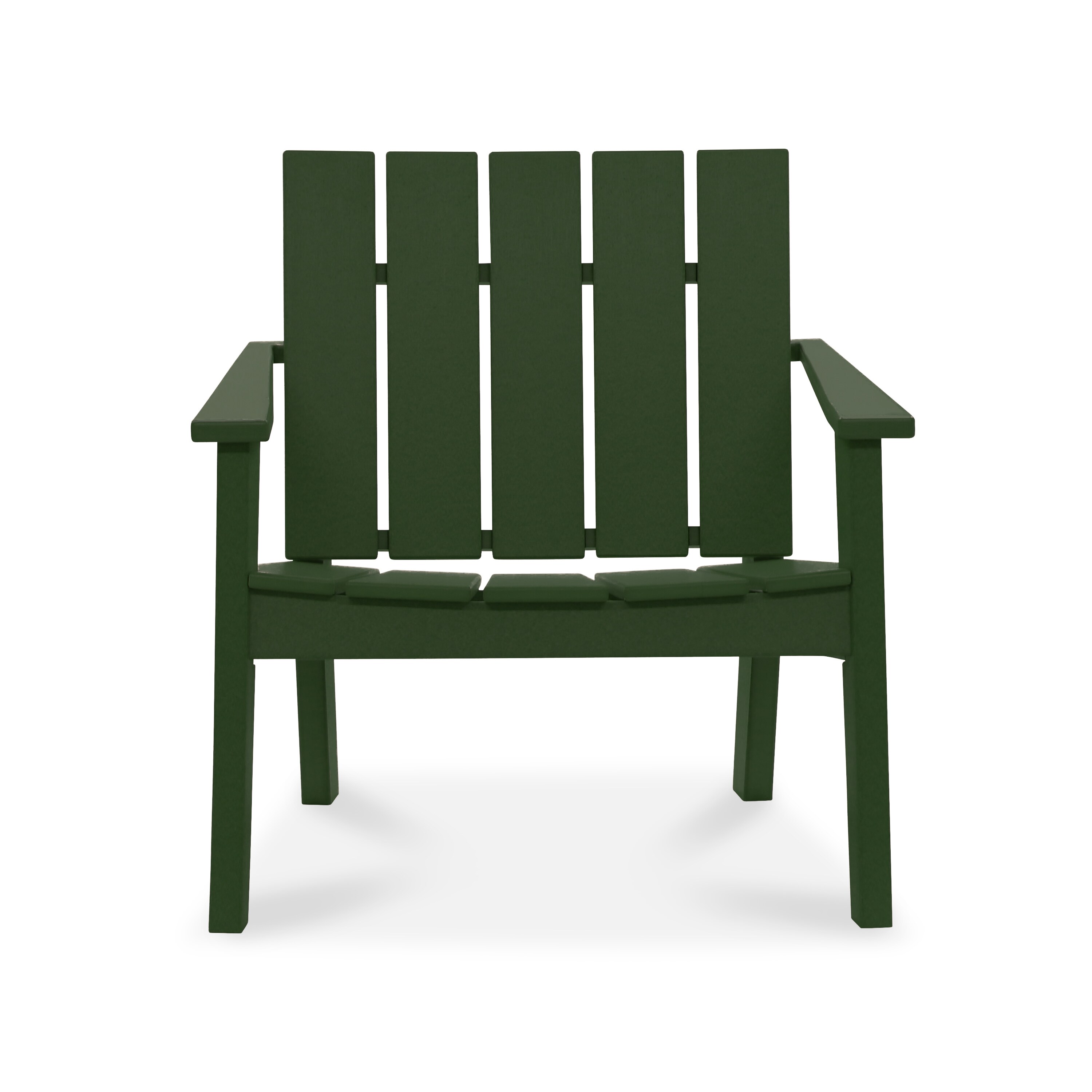 dark green plastic chair