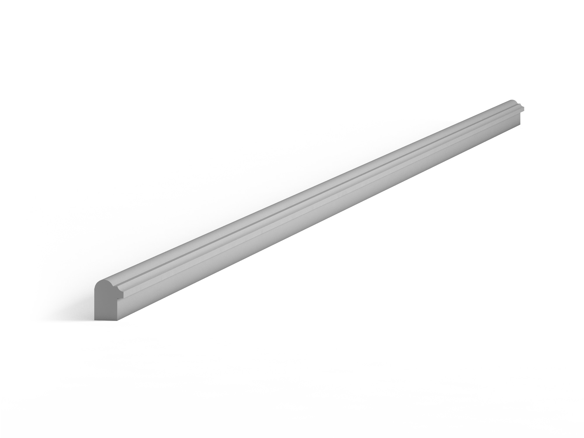 Valleywood Cabinetry LRC8PG Proper Gray Cabinet valance 96-Inches W x 1.5-Inches H x 1.75-Inches D Proper Gray Painted