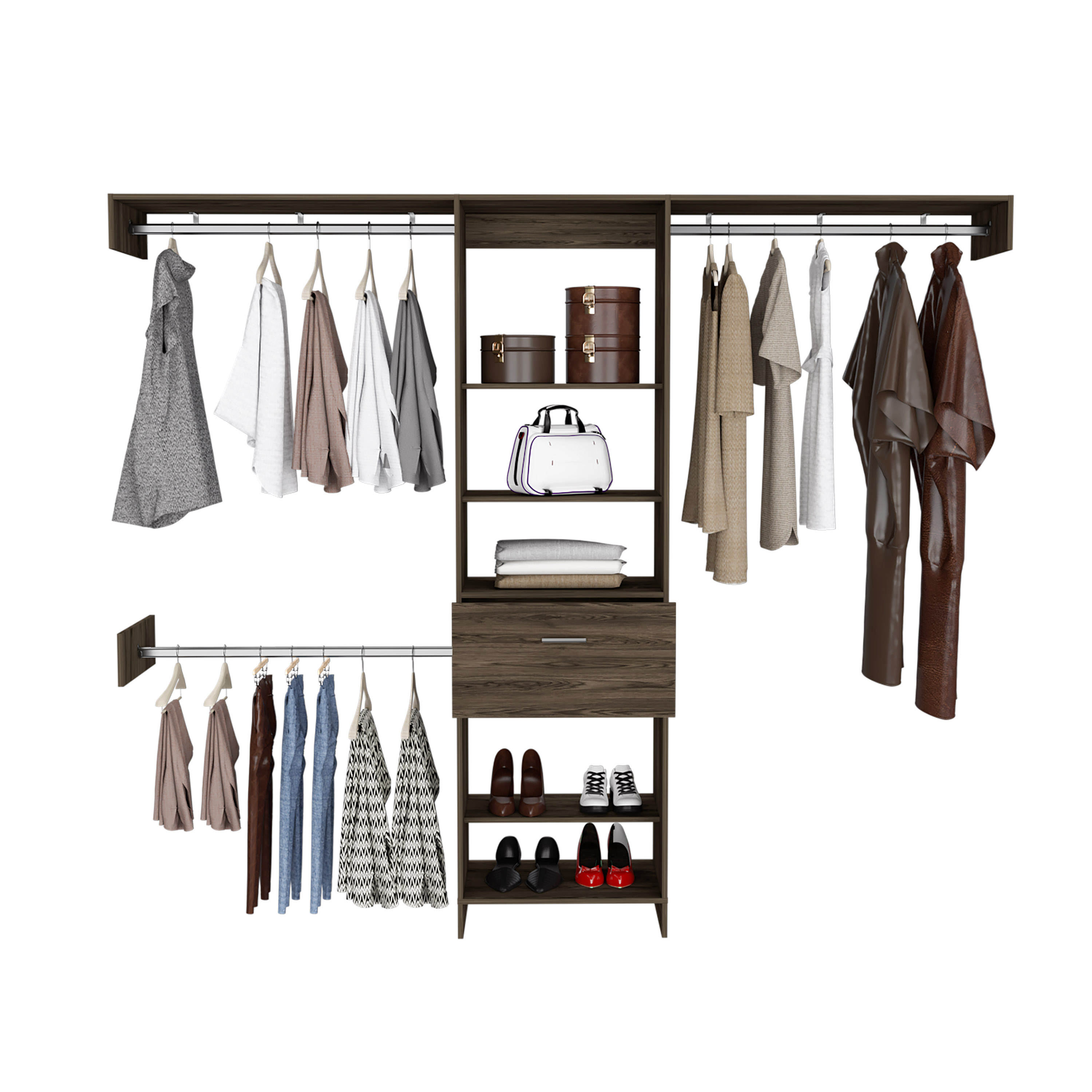 LOVMOR SF-J-B092S00026 Wood-Closet-Shelves - View #3