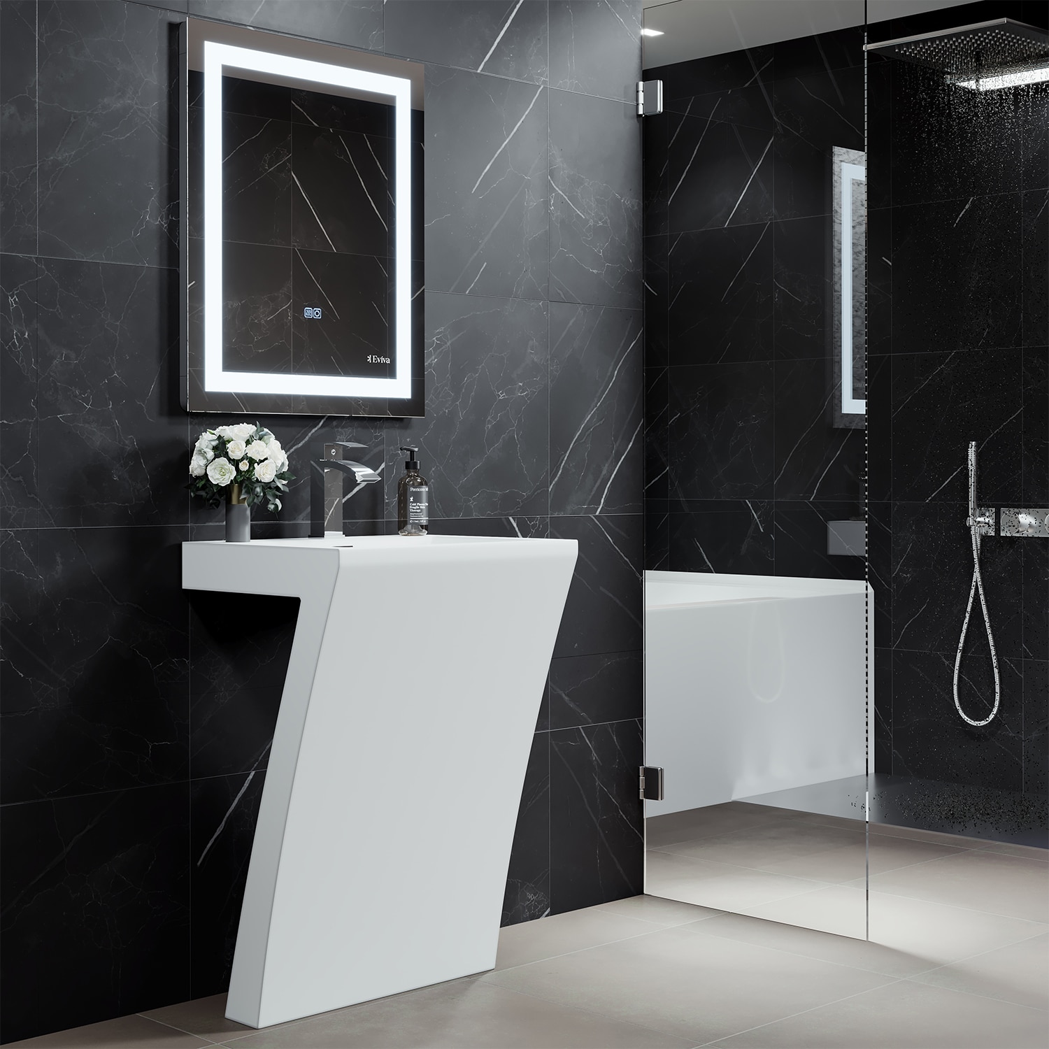 Eviva EVMR34-24X30-LED Framed-Bath-Mirrors - View #5