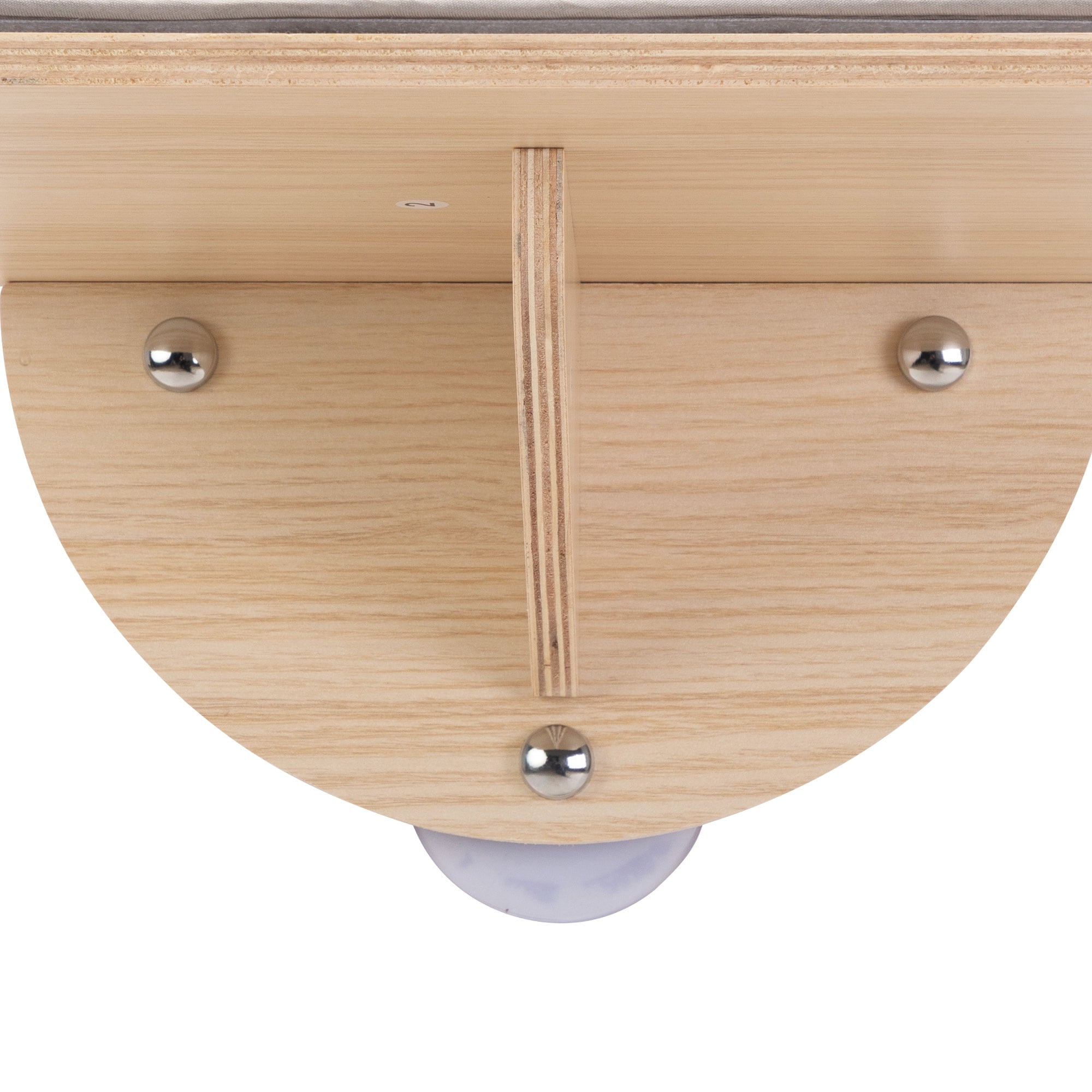 Small Natural Wood Cat Window Perch with Gray Mat