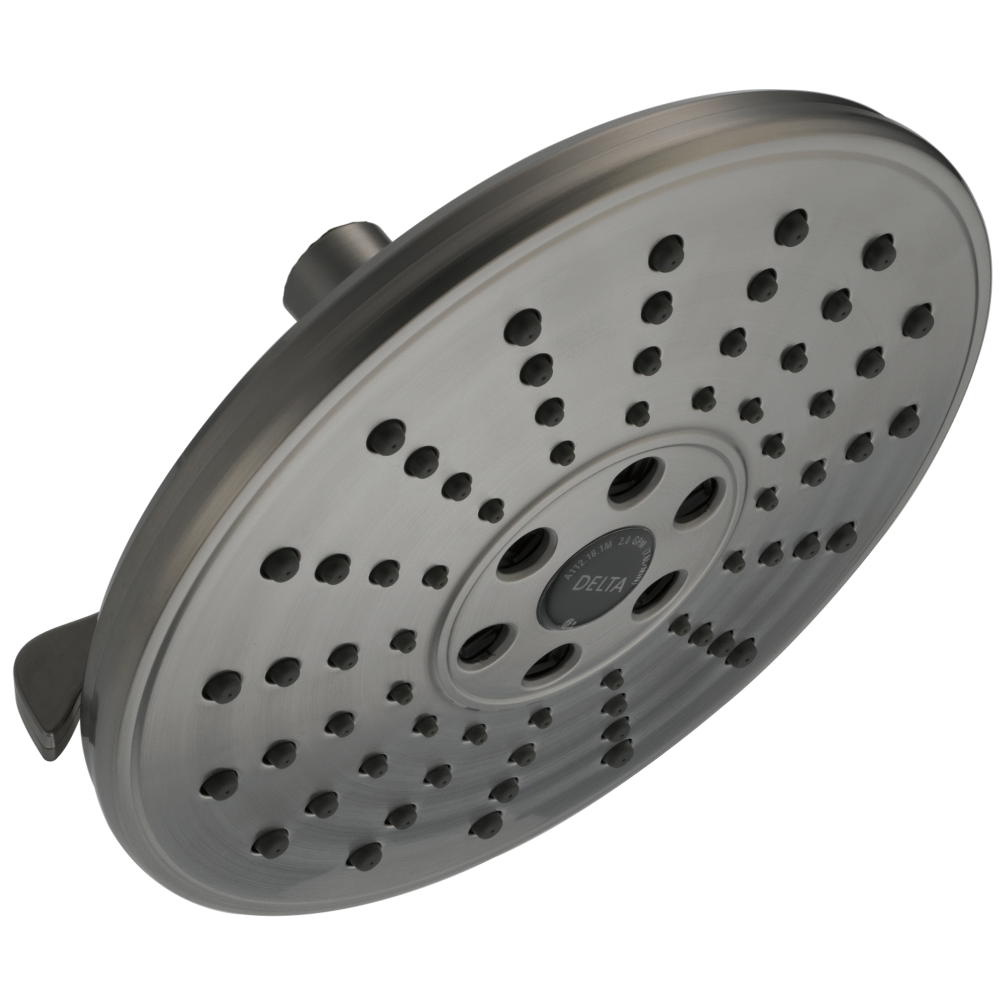 Delta 52688-KS-PR Universal Showering Components 3.0 -Spray Lumicoat Black Stainless 7.688-in Round Fixed High Pressure Rain Shower Head 1.75 GPM