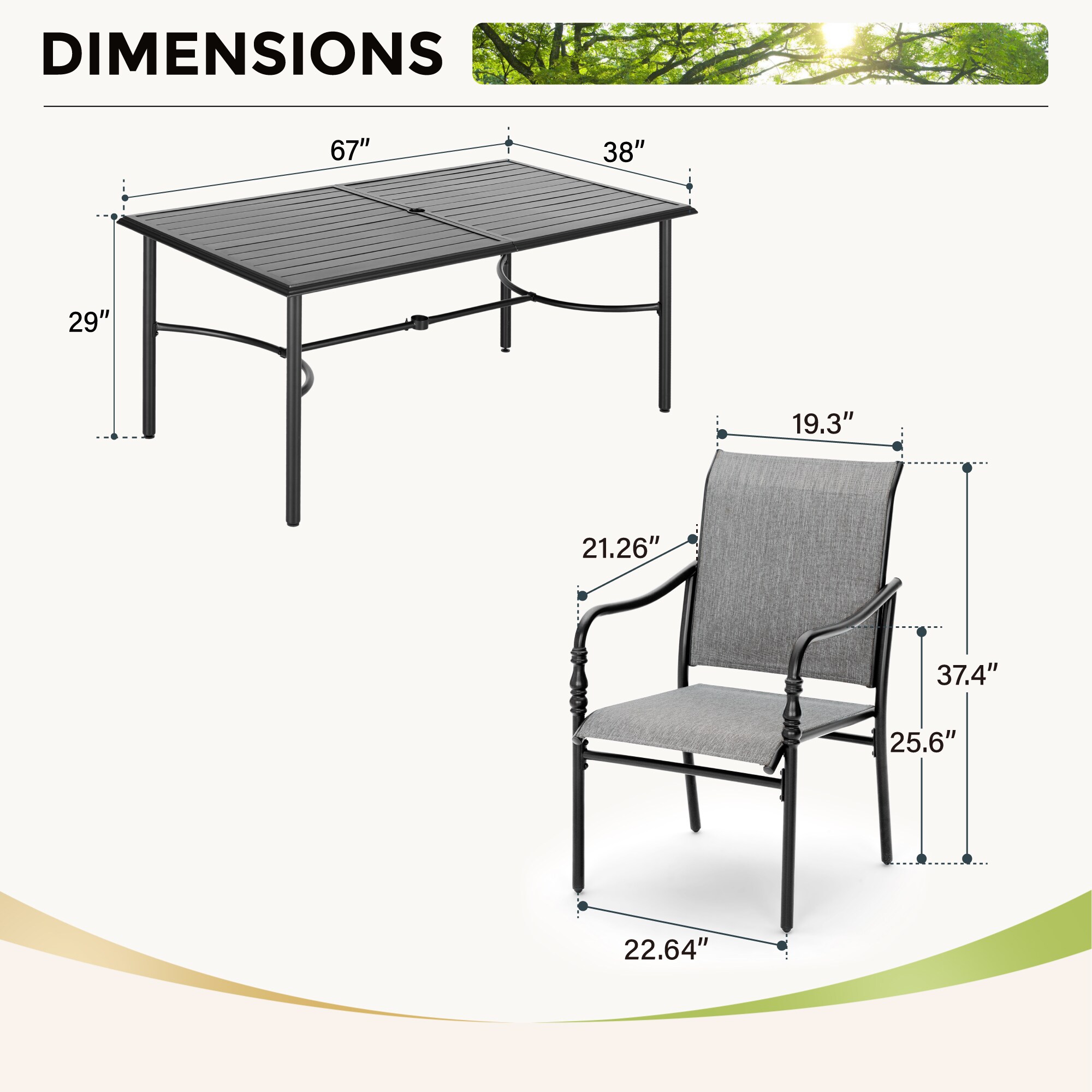 Sunshine Valley TC7-162-455 Patio-Dining-Sets - View #10