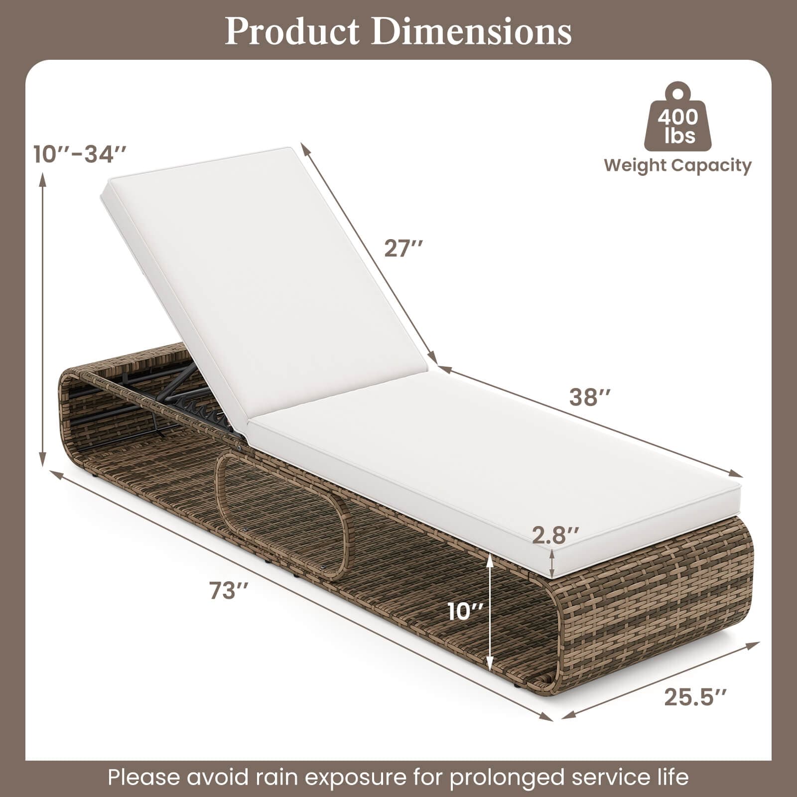 Costway HCST07578 Chaises-Settees - View #2