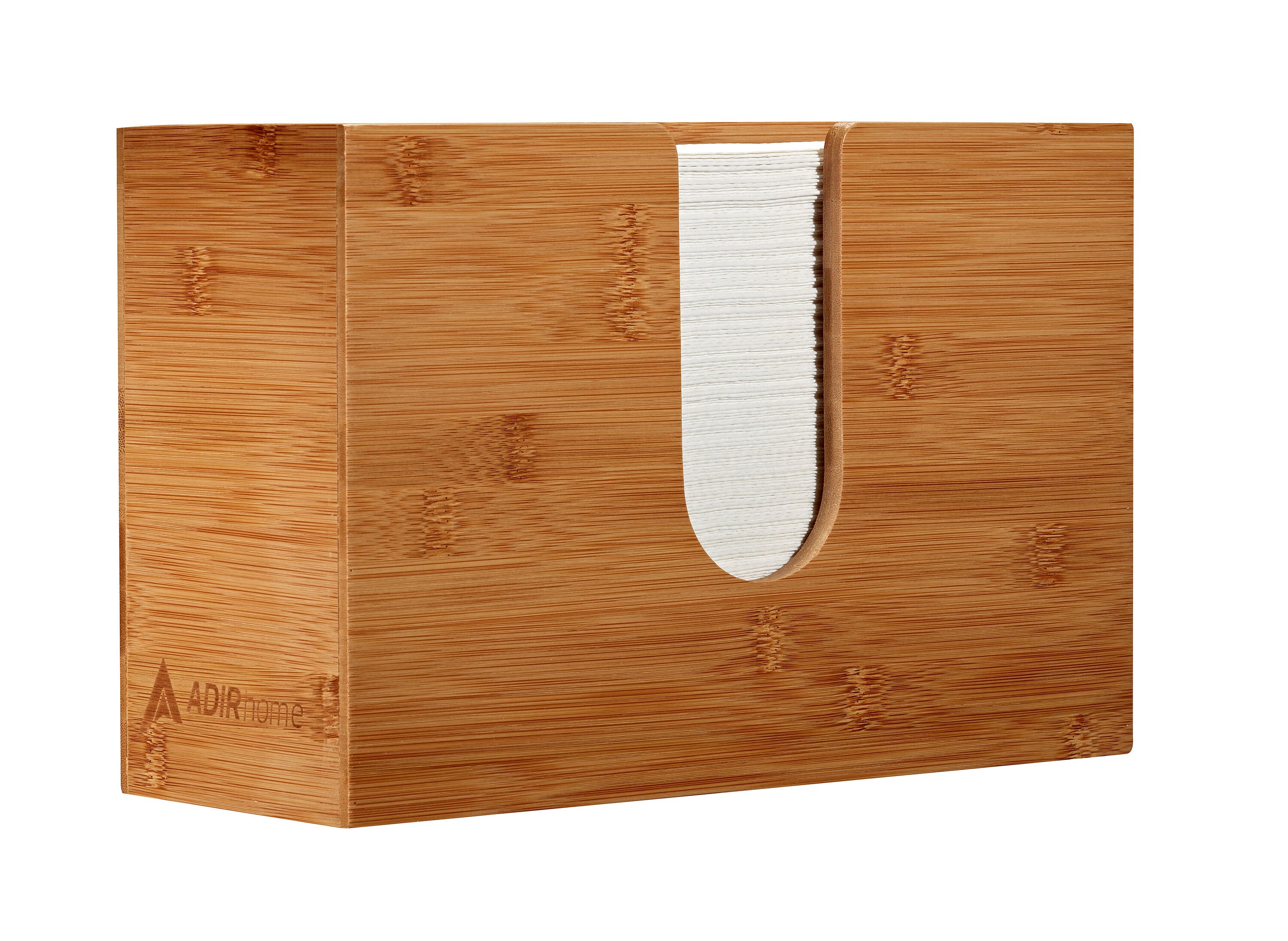 AdirHome 310-BMB Bamboo Singlefold Pull Paper Towel Dispenser