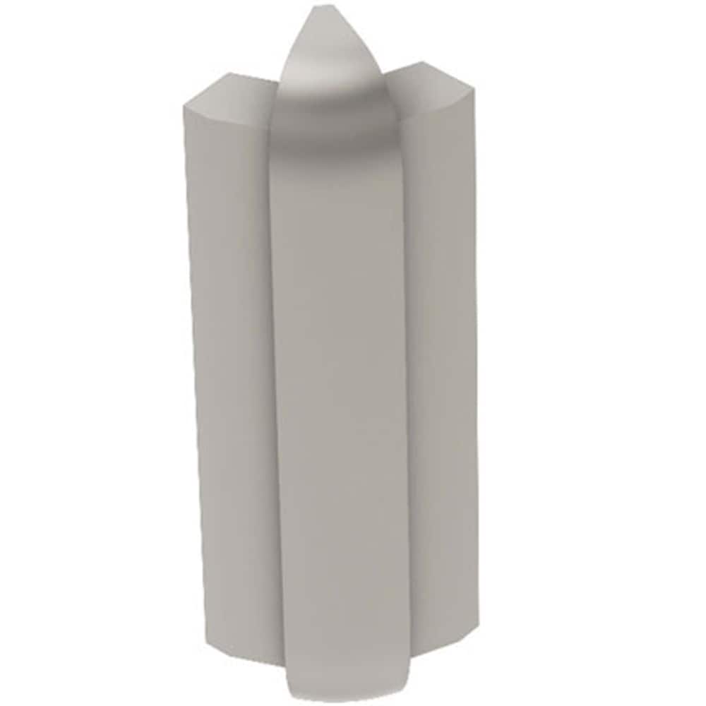 Schluter Systems E135RS125AT57 Rondec-Step 0.5-in W x 2.75-in L Satin nickel anodized aluminum Aluminum Outside corner Tile Edge Trim