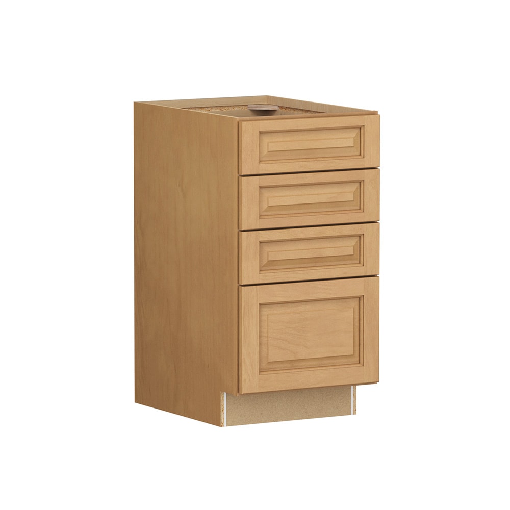 Shenandoah Stemson 18-in W x 34.5-in H x 24-in D Rye Stained Drawer Base Fully Assembled Cabinet Raised Panel Raised panel