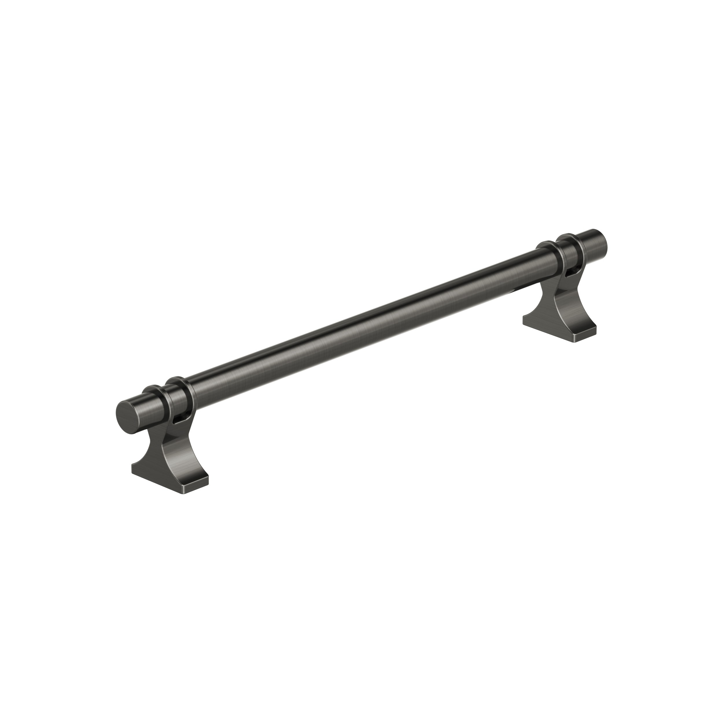 Gunmetal 7-9/16 inch Modern Industrial Cabinet Bar Pull