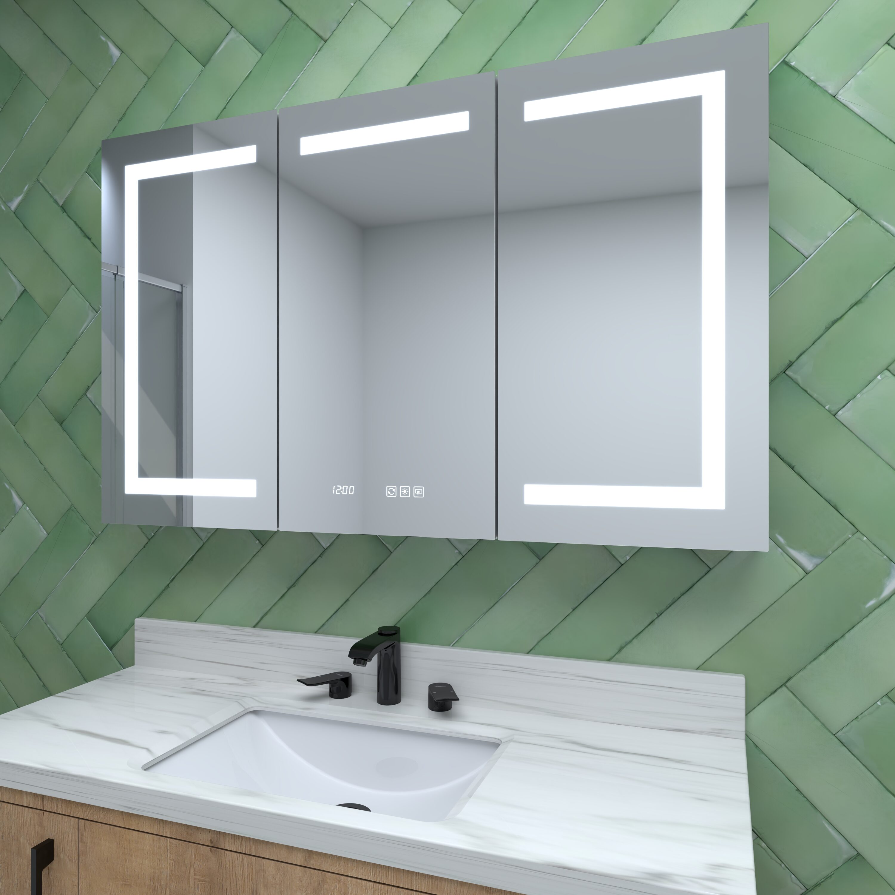 LUXEYARD DS-R-2P329704 Framed-Bath-Mirrors - View #3