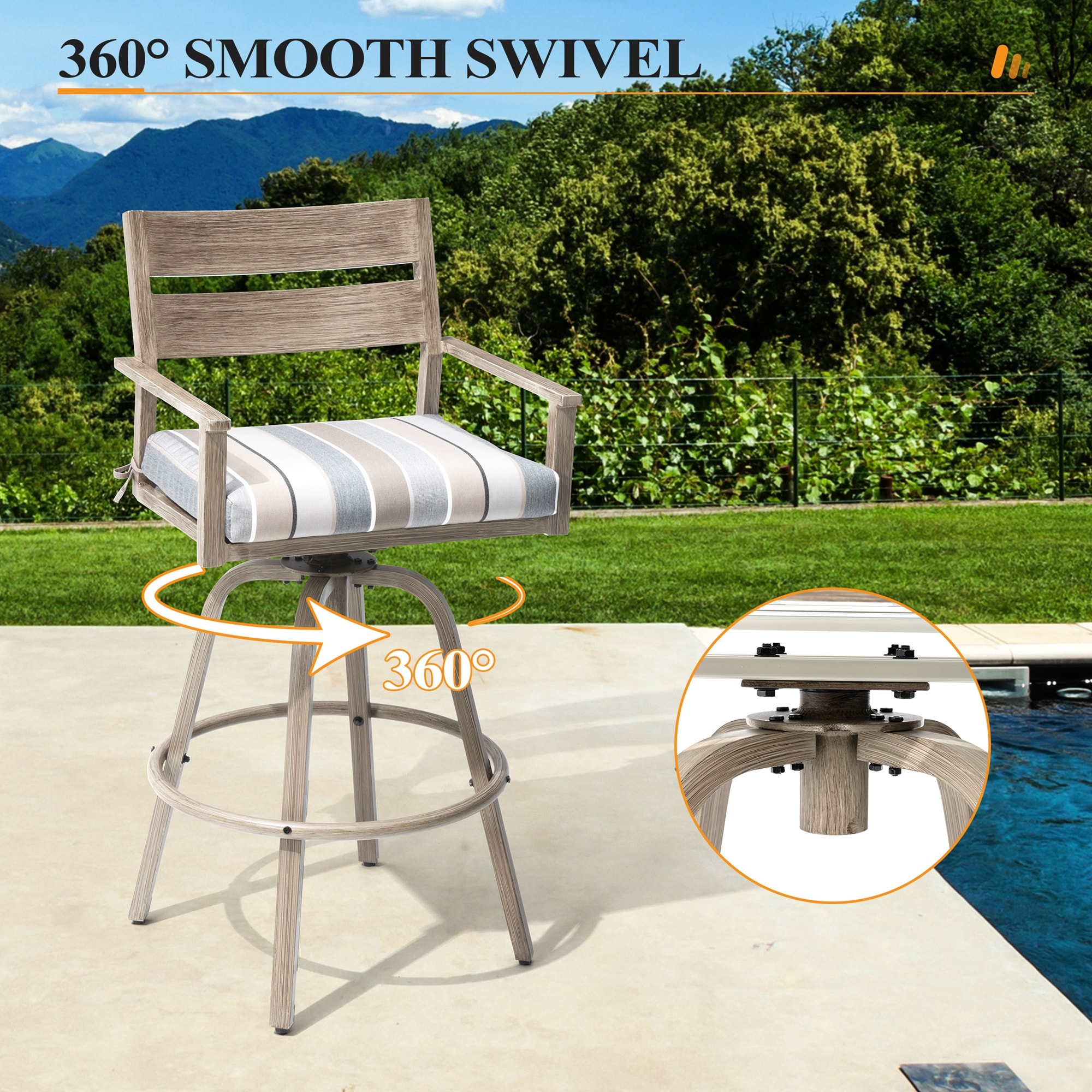 Crestlive Products CL-ST016CHA-2 stools - View #4