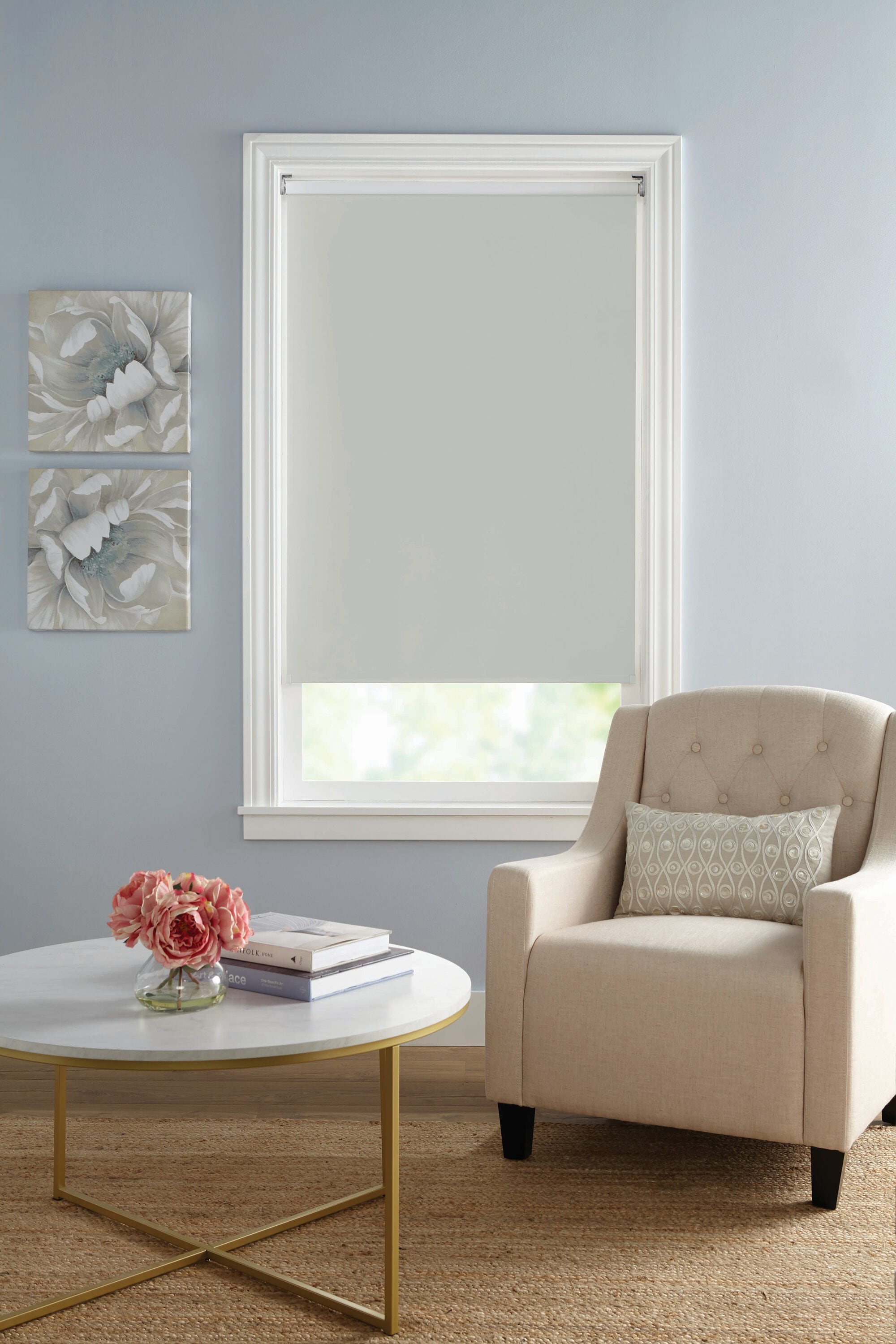 Lumi Home Furnishings SRSBO6672T 66-Inches x 72-Inches Taupe Blackout Cordless Roller shade