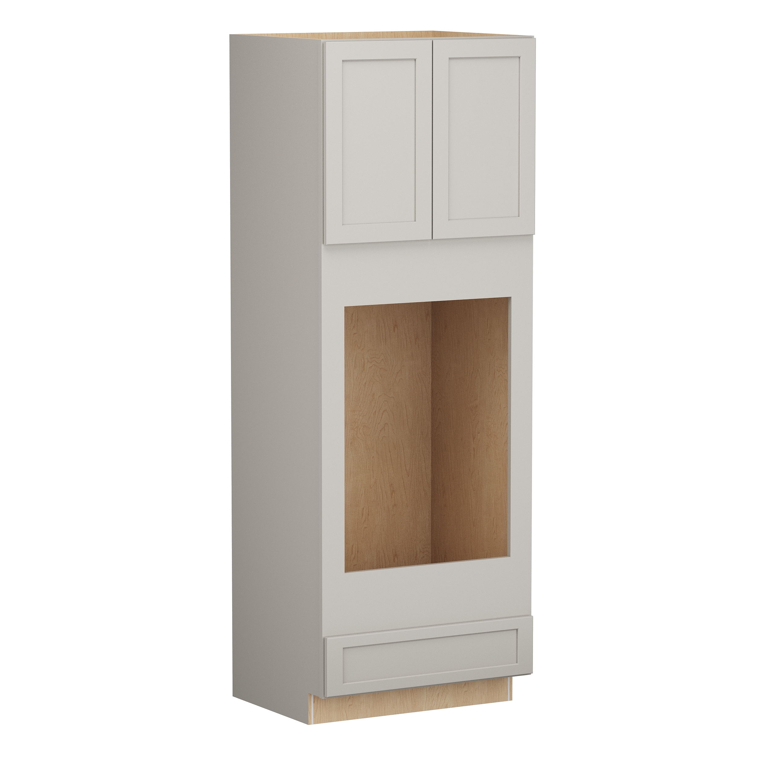 Shenandoah PRO Express SPE 90MYS-50253 Breckenridge 33-in W x 84-in H x 24-in D Stone Full Overlay Double oven Base Fully assembled Plywood Cabinet (Recessed Panel Shaker)