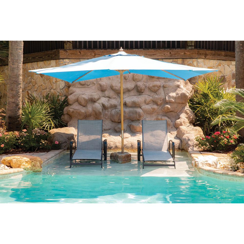 Foxhill 2-Piece Gunmetal Aluminum Chaise Lounge Set with Sunbrella Fabric