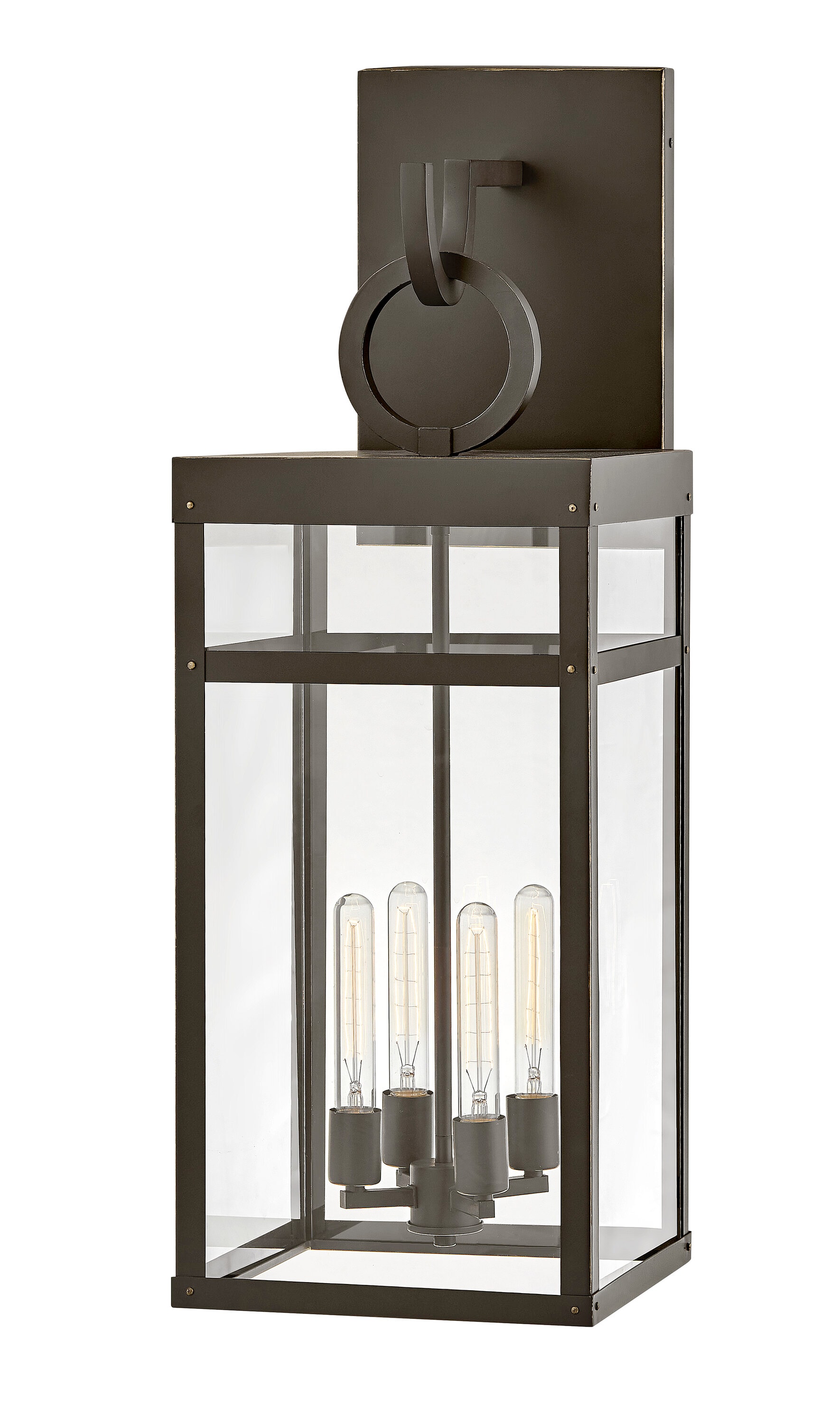 Hinkley 2809OZ Porter 4 -Light 35.25-in H Oil-rubbed Bronze Hardwired Outdoor Wall Light