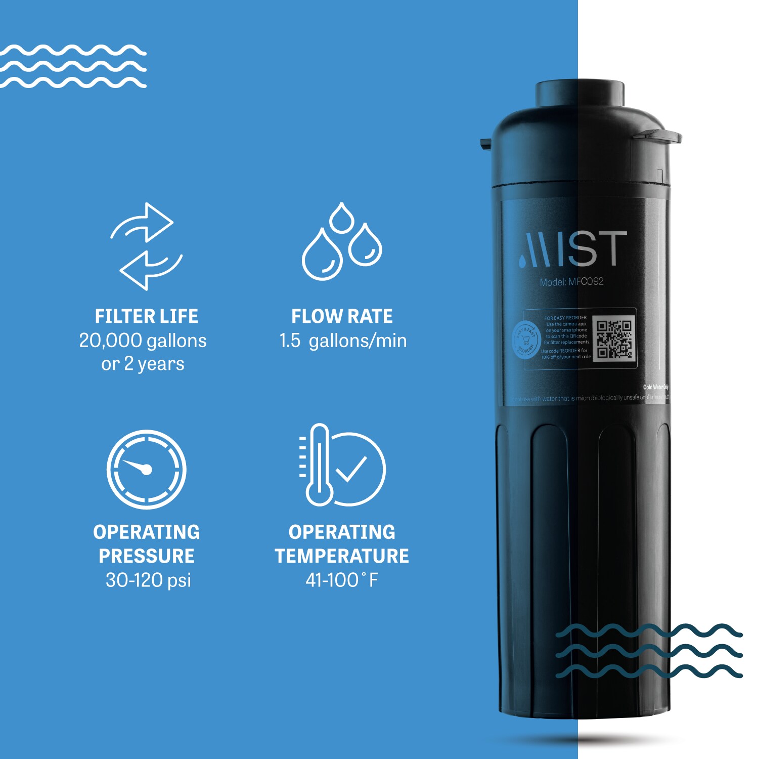 Mist MFC092 Replacement-Water-Filters-Cartridges - View #5