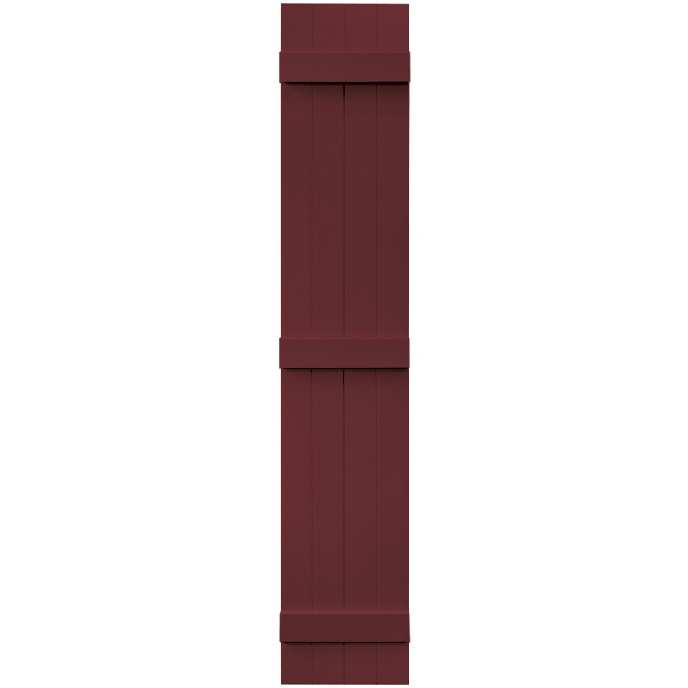 Vantage V6831480078 13.875-in W x 79.875-in H Wineberry Board and batten Exterior Shutters ( 1 -Pack )