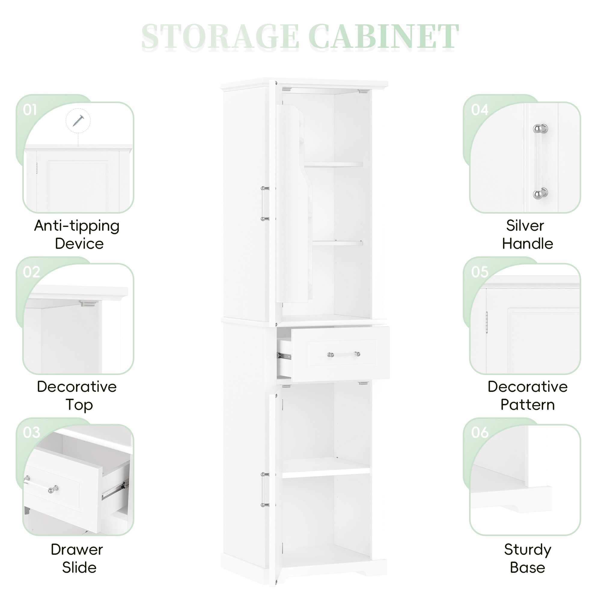 ModernLuxe L3P-N725P257456K Bathroom-Wall-Cabinets - View #6