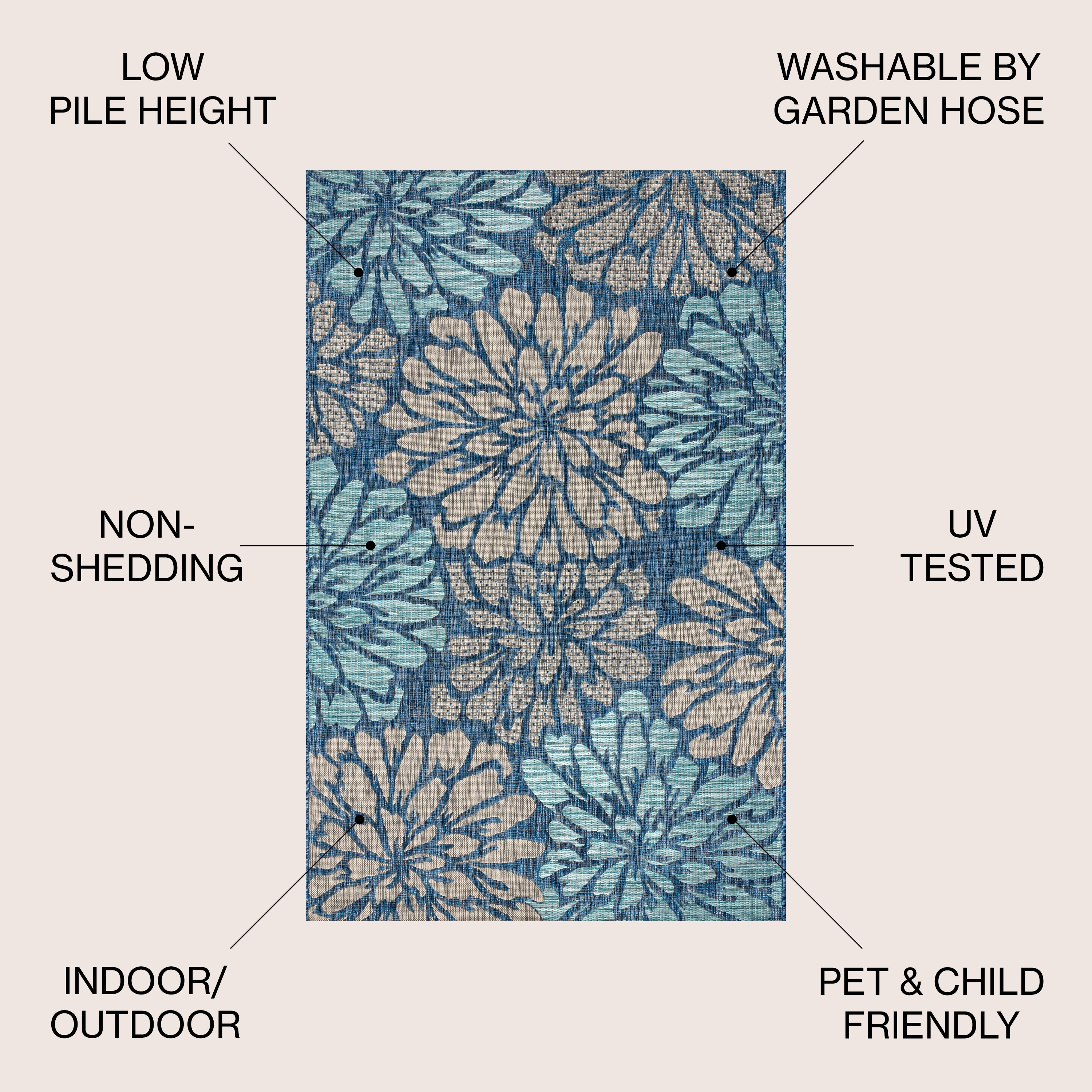 JONATHAN  Y SMB110C-6SQ rugs - View #2