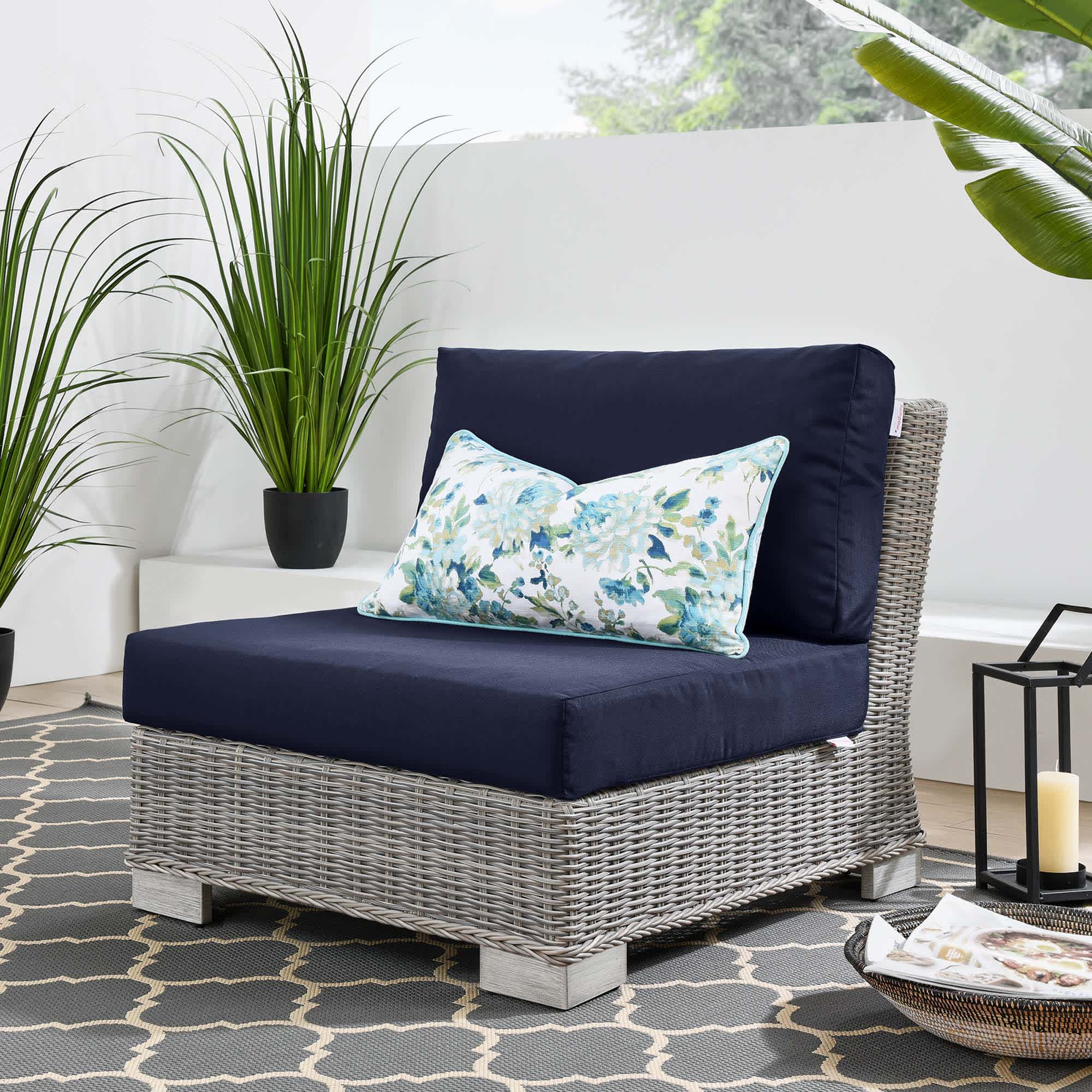 Modway EEI-4847-LGR-NAV Patio-Sofas-Daybeds - View #2