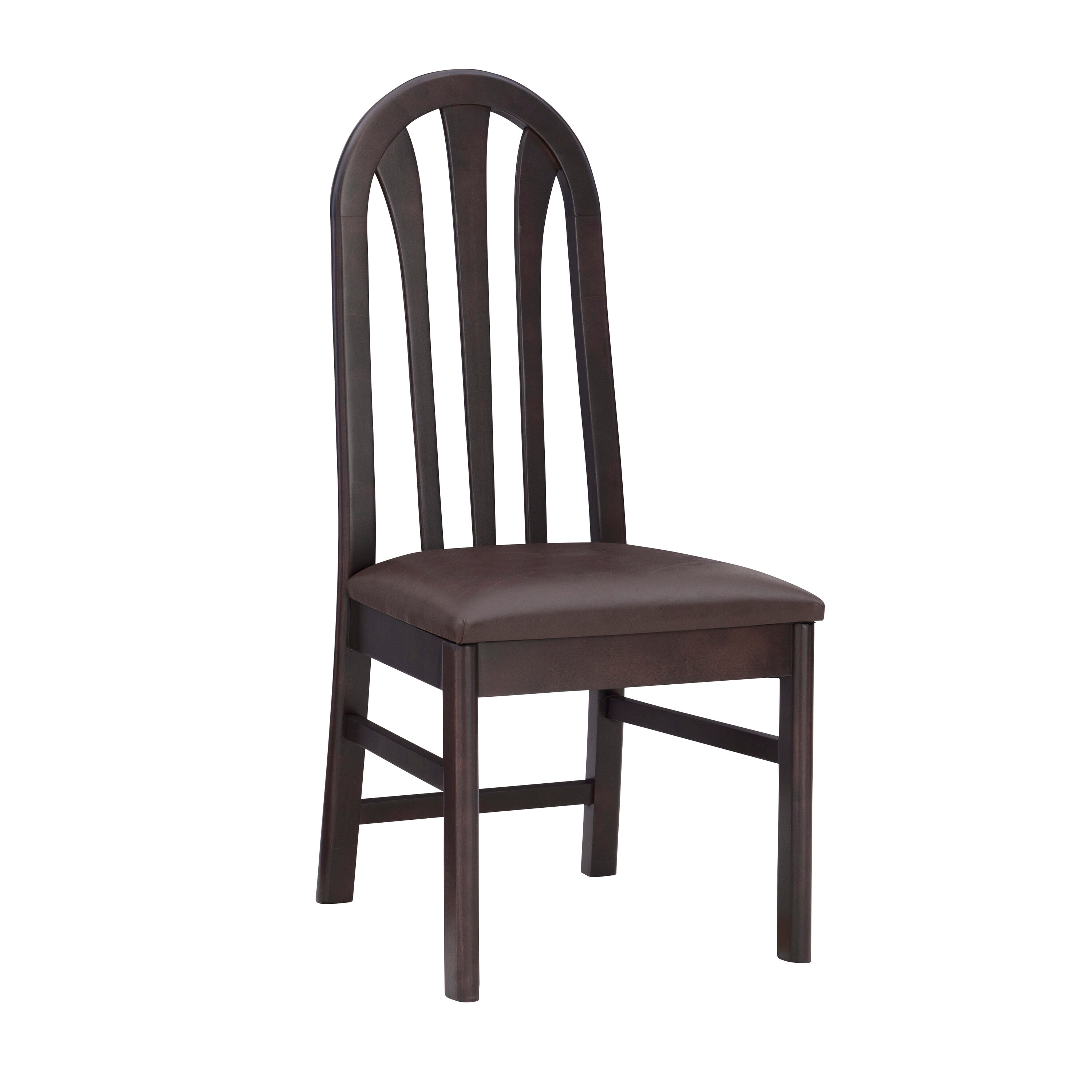 Linon CH291BRN02ASU Set of 2 Jesper Contemporary/Modern Polyester/Polyester Blend Upholstered Dining Side Chair (Wood Frame)
