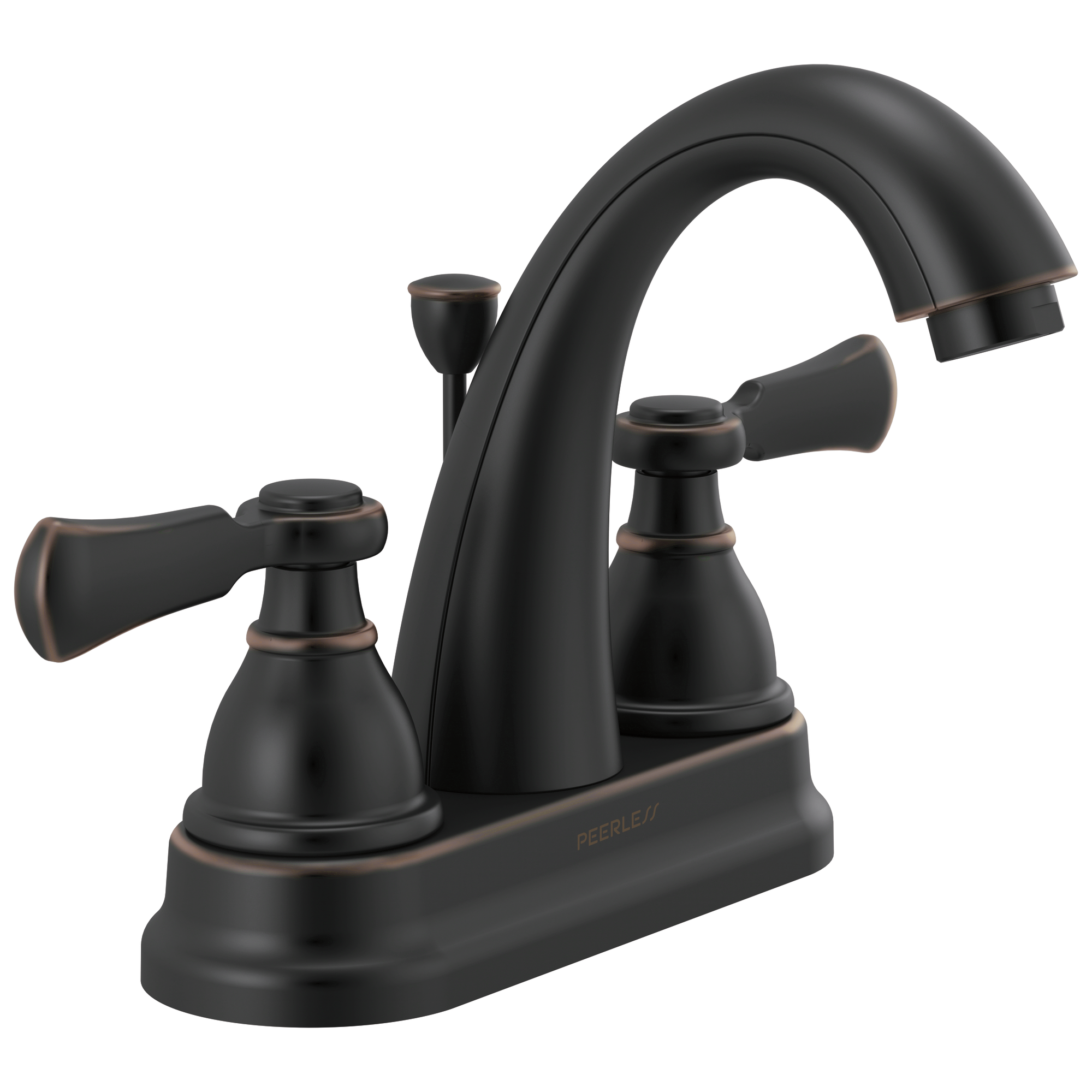 KOHLER Fairfax 4 in. Centerset 2-Handle Mid-Arc Water-Saving Bathroom Faucet in Oil-Rubbed Bronze