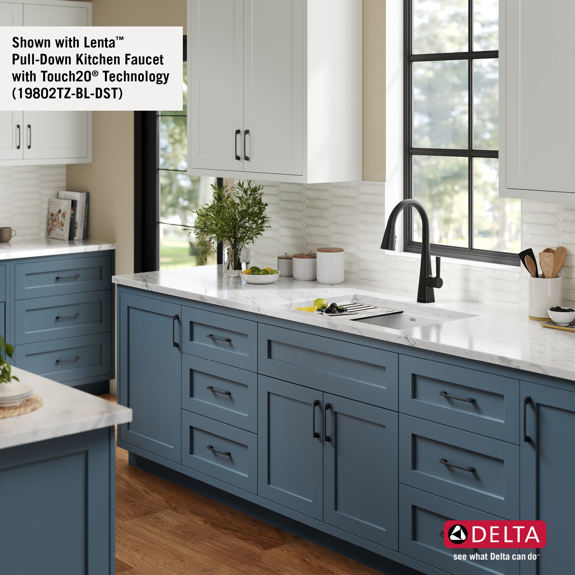 Delta Everest Undermount 29-in x 19-in White Single Bowl Granite Workstation Kitchen Sink with Drainboard