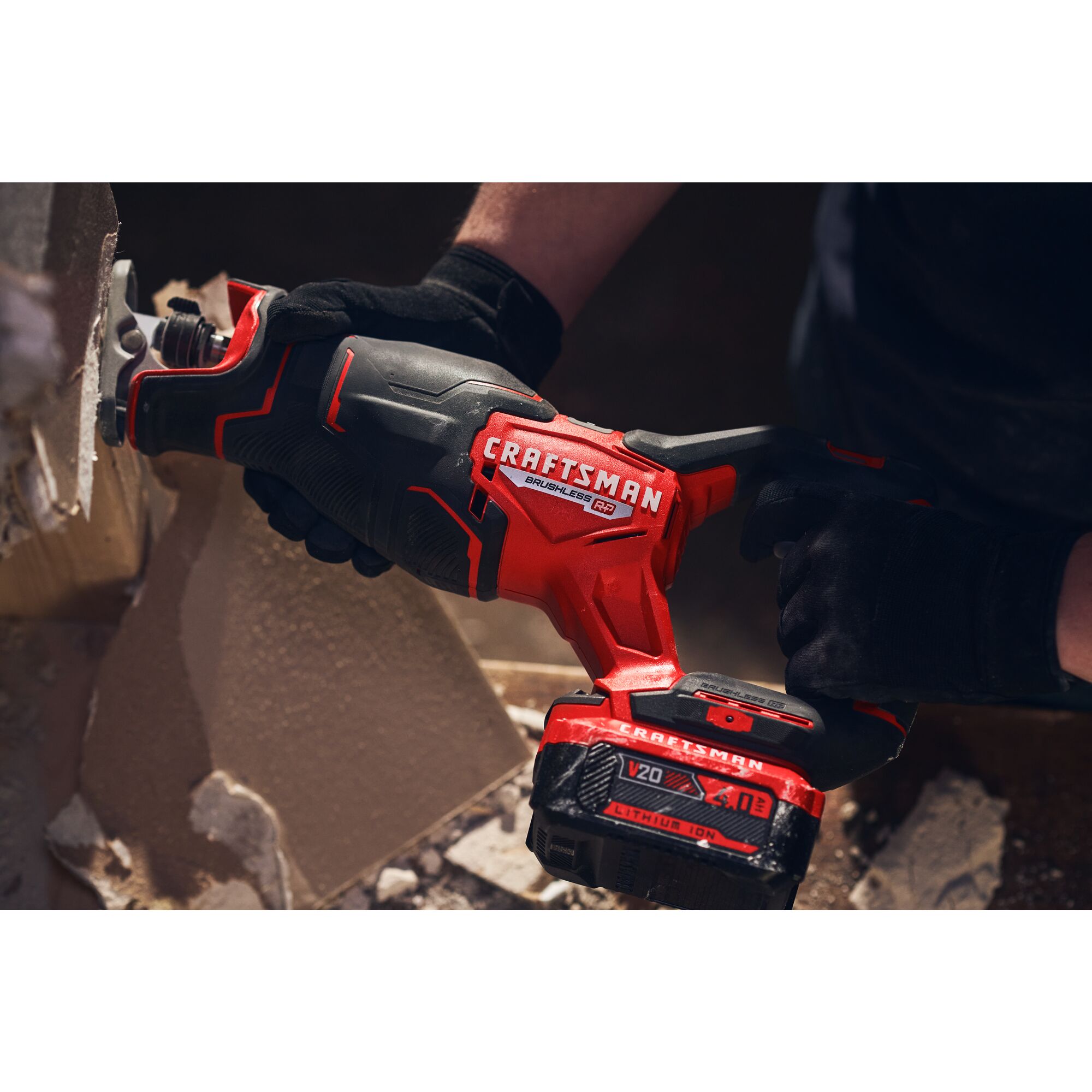 CRAFTSMAN V20 Reciprocating Saw With Lithium Ion Battery, Hour, Charger  Sold Separately (CMCS300B CMCB204)