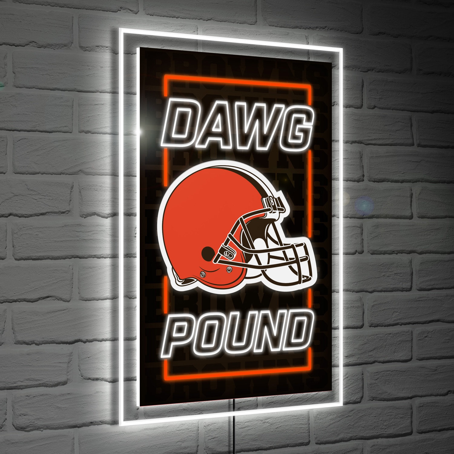 Evergreen Cleveland Browns NFL Football Rectangle Neolite LED Decor ...