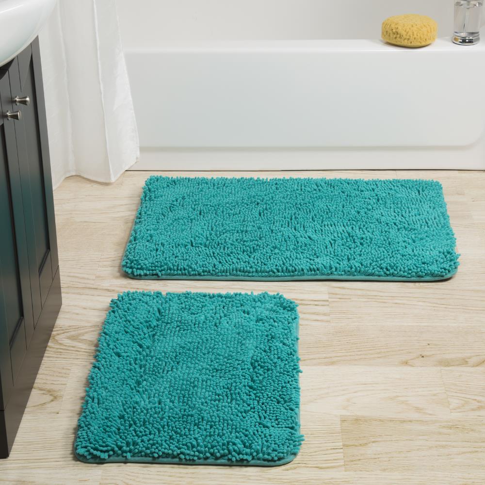 Hastings Home 58x24-Inch Memory Foam Mat, White 24-in x 58-in White  Polyester Memory Foam Bath Mat in the Bathroom Rugs & Mats department at
