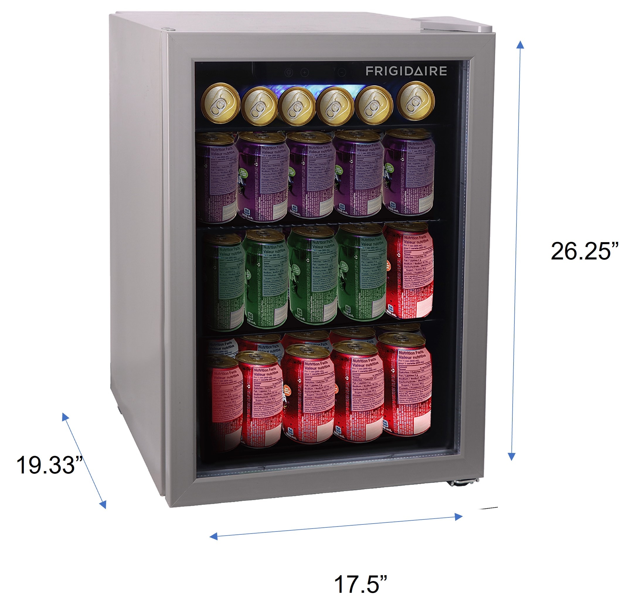 glass door drum portable mini refrigerator