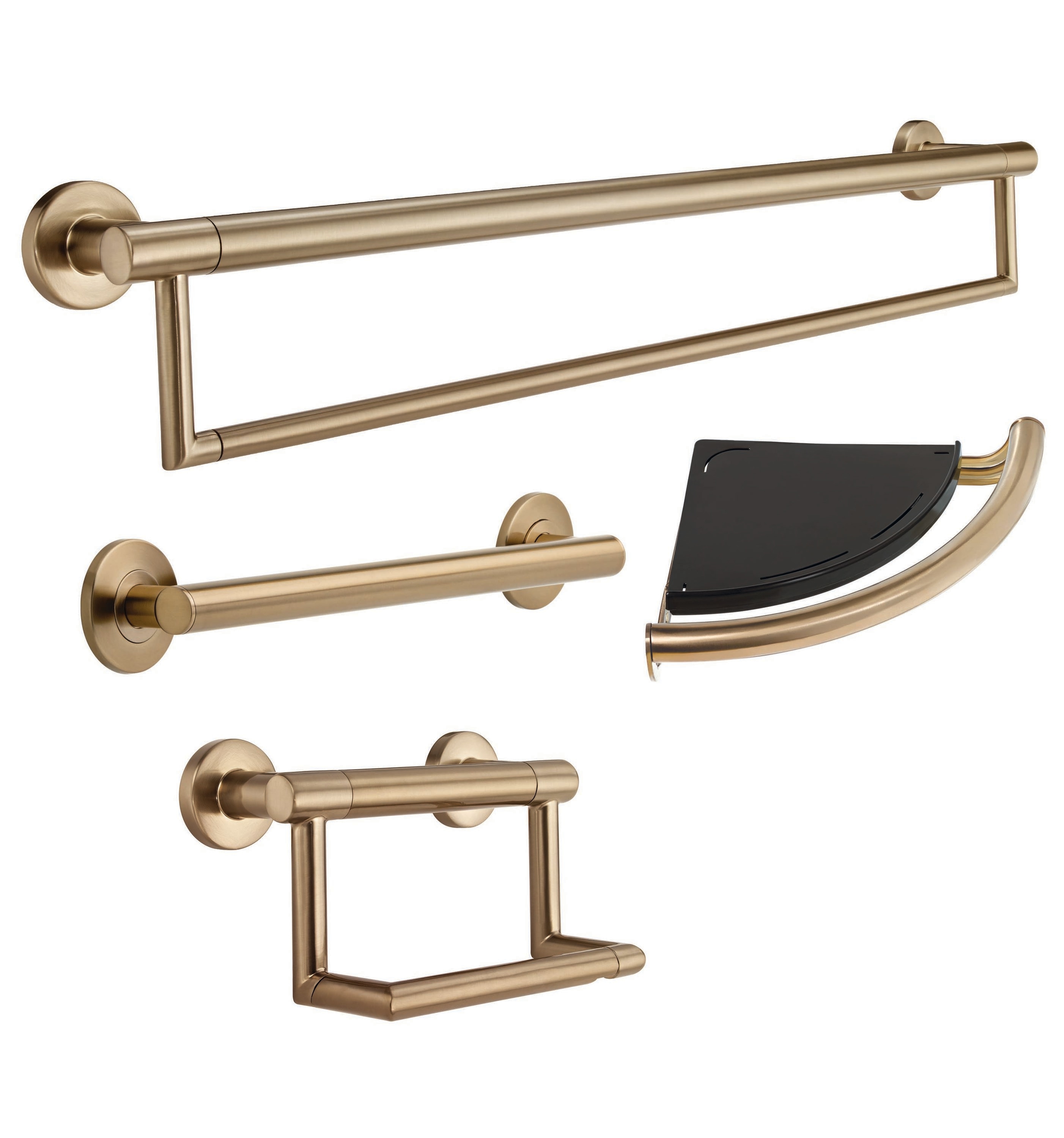 Delta  Contemporary Champagne Bronze Bath Hardware Grab Bar Collection