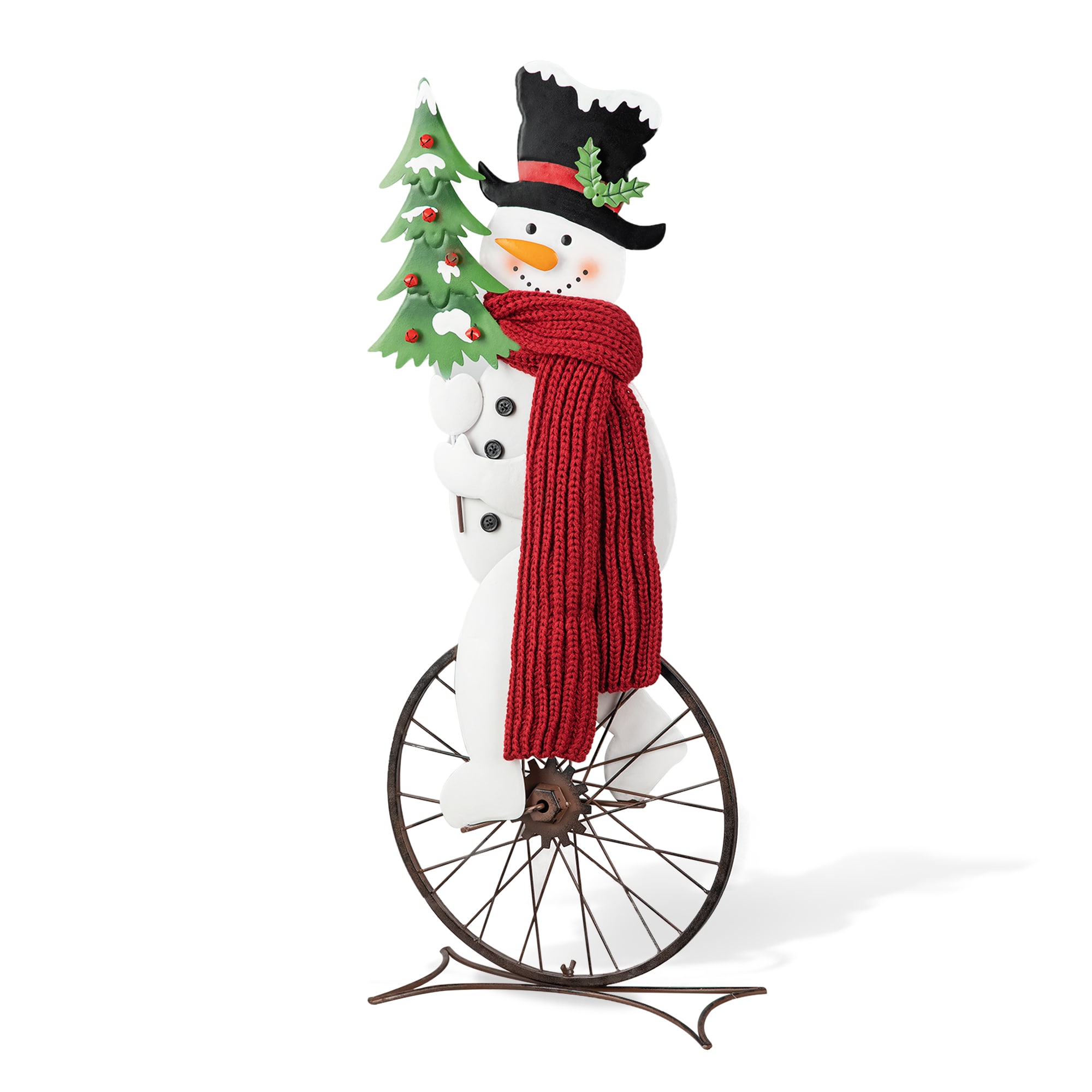 Glitzhome 32-in Snowman Free Standing Decoration in the Outdoor ...