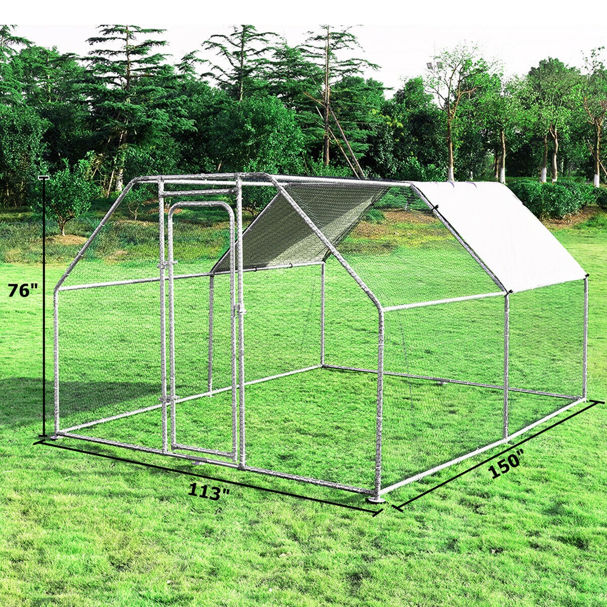 Goplus PS7176+ Chicken-Coops-Rabbit-Hutches - View #2