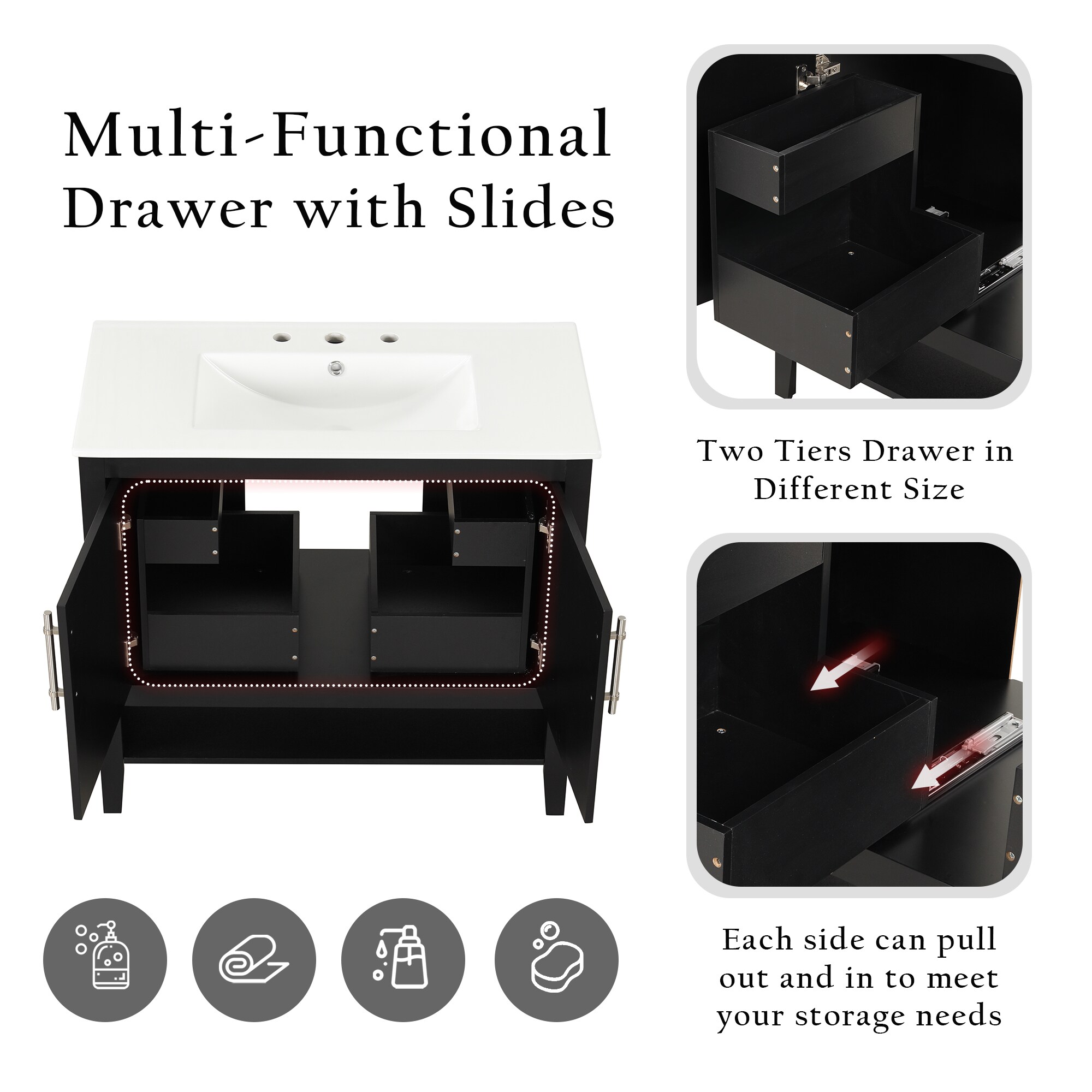 ModernLuxe L3P-WF319758AAB Bath-Vanity-Combo - View #3