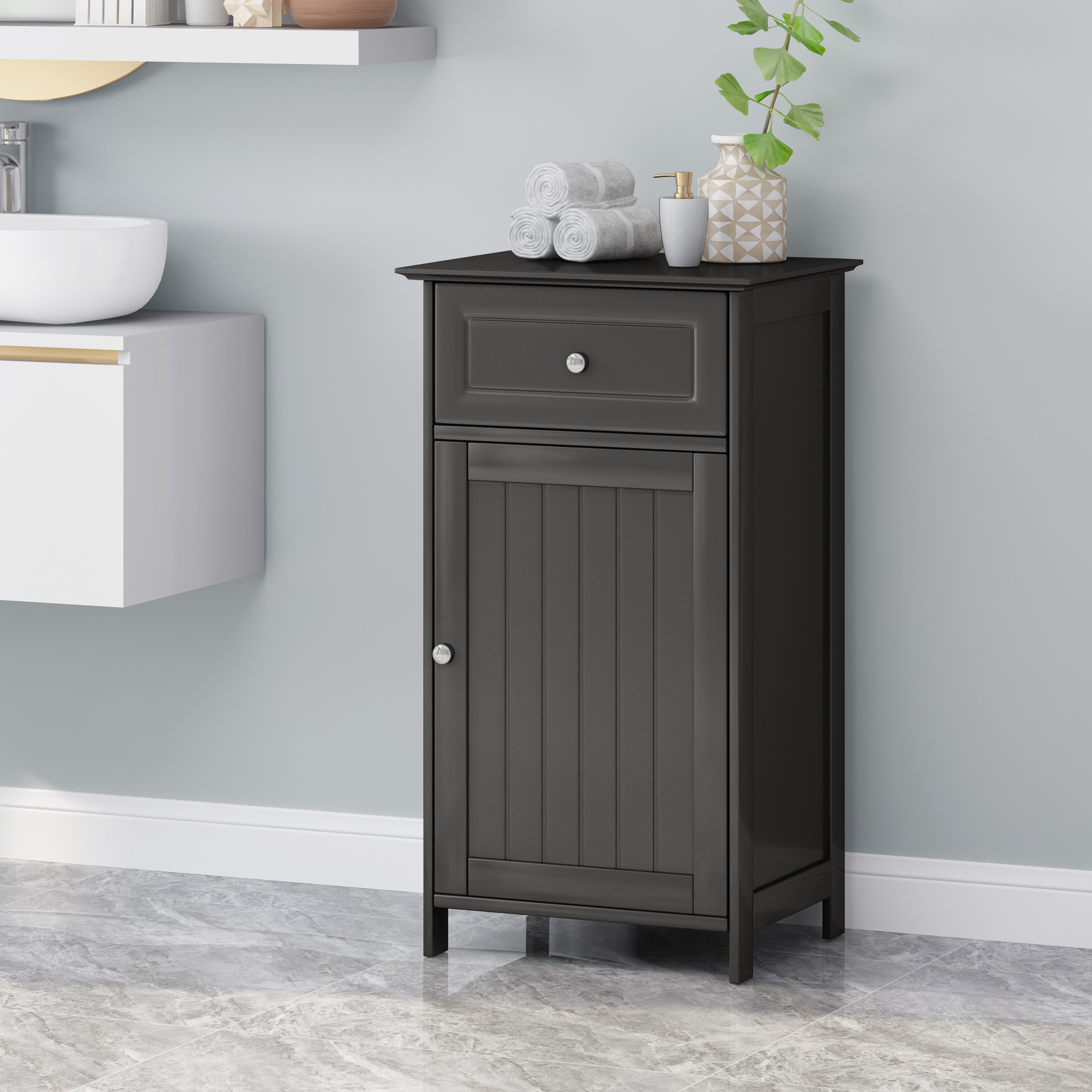 AAZJ NBO-66607BLK Linen-Cabinets - View #2