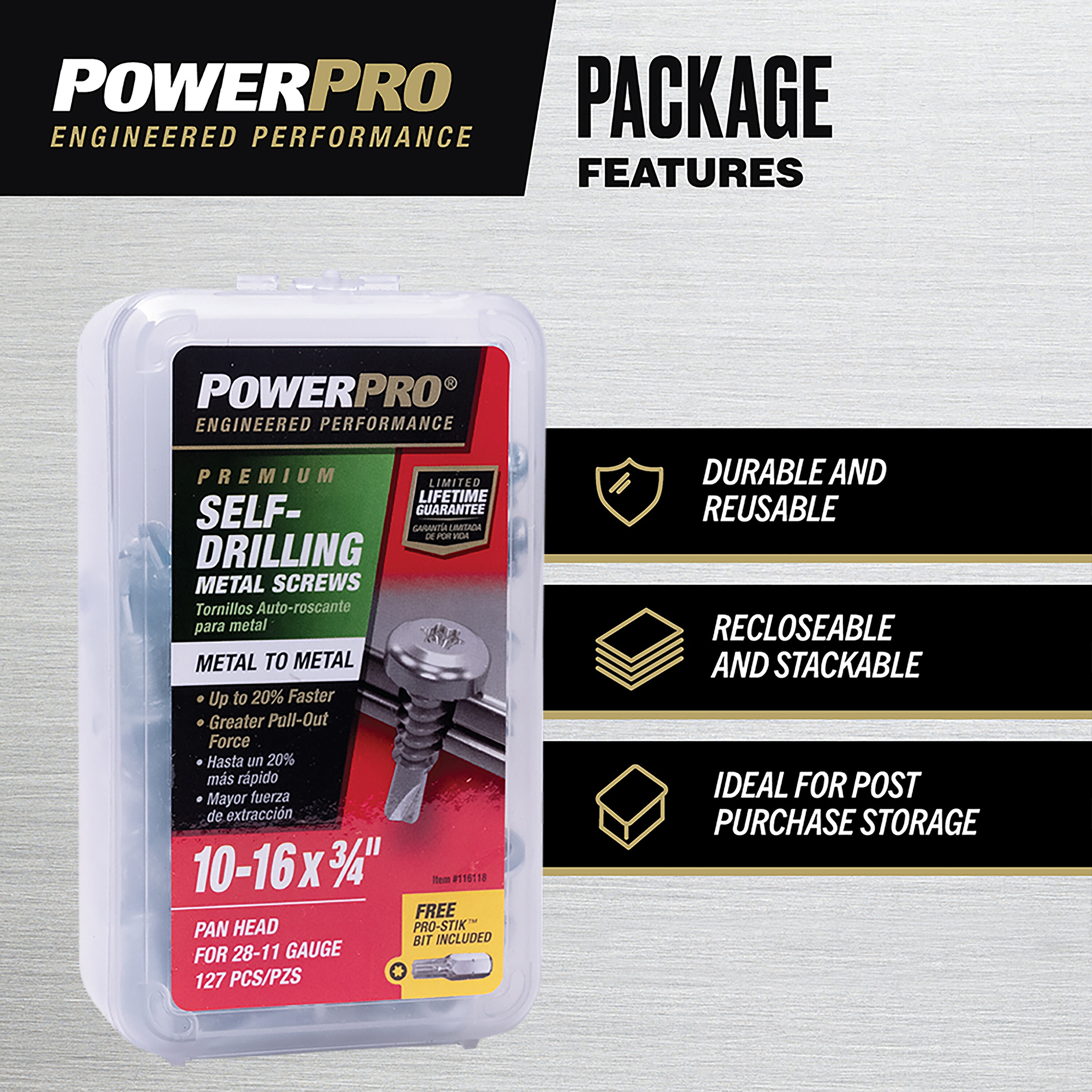 Power Pro 116118 Cement-Board-Screws - View #5