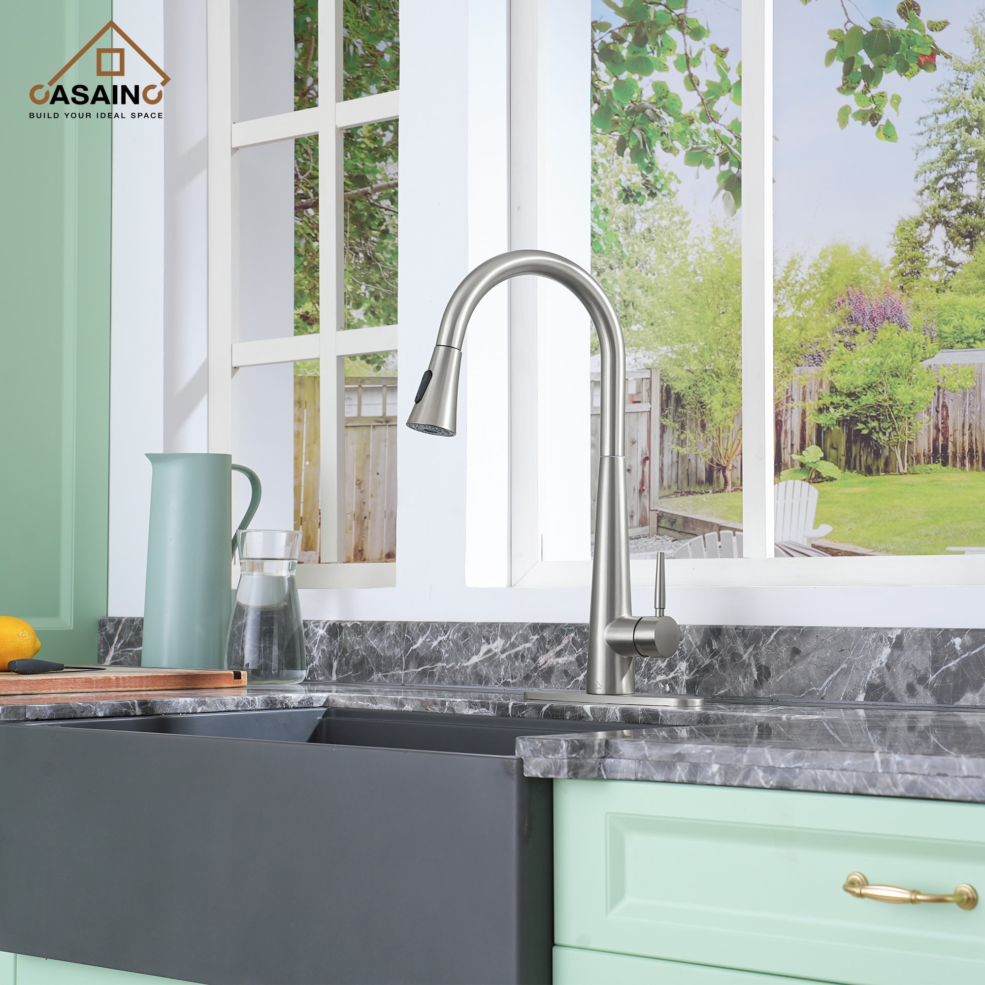 CASAINC CA-D3413-BN Kitchen-Faucets - View #2