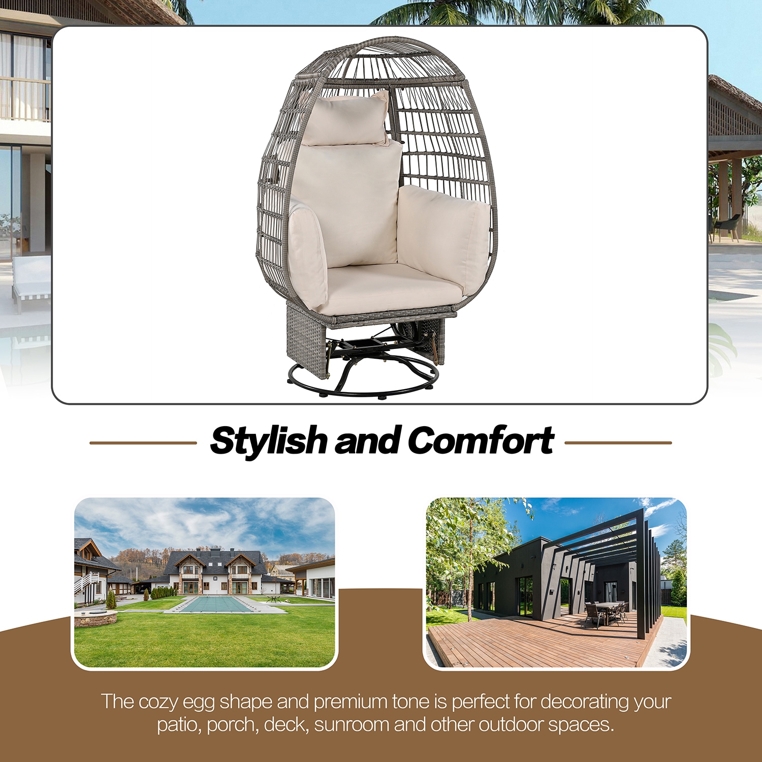 SINOFURN SYA330098BG Patio-Chairs - View #2