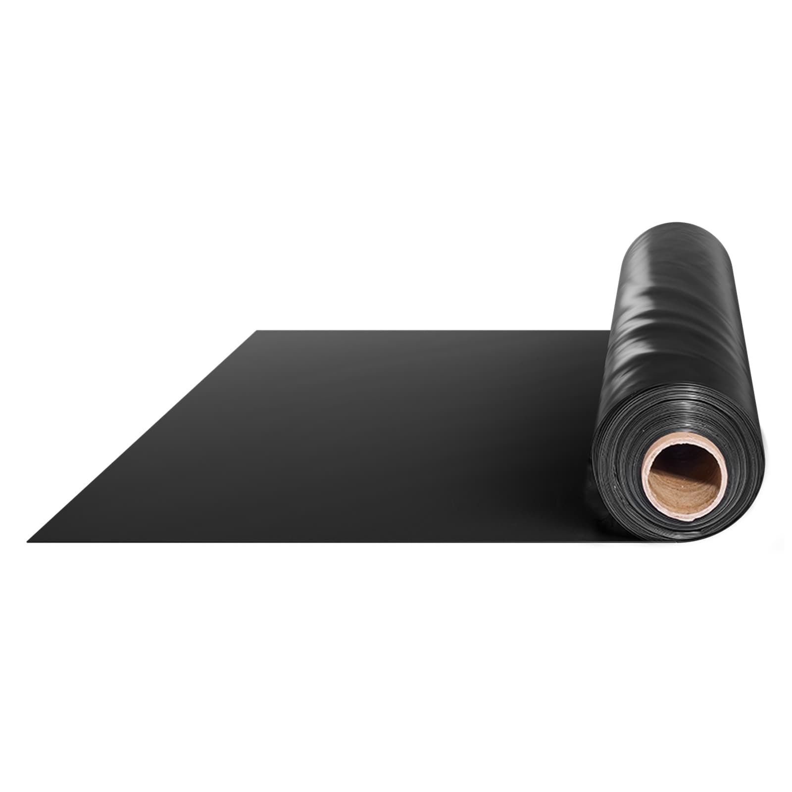 Mecale - 100-ft x 10-ft 10-mil Polyethylene Plastic Sheeting Roll for Crawl Space Vapor Barrier a...